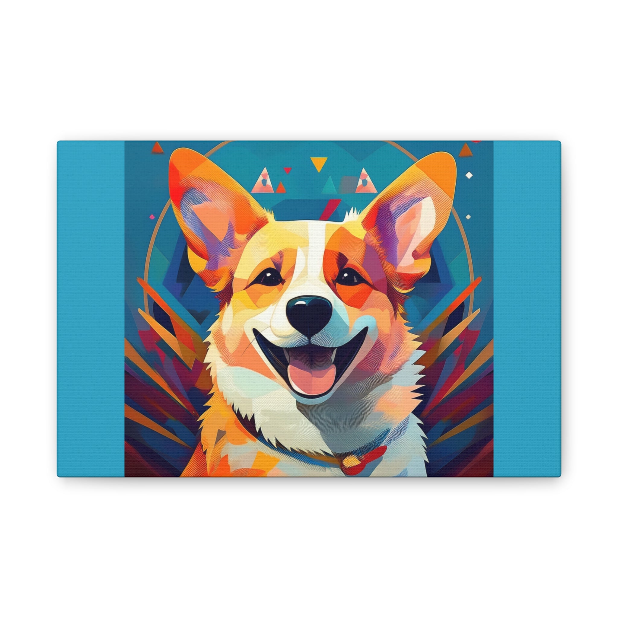 Corgi Canvas Painting