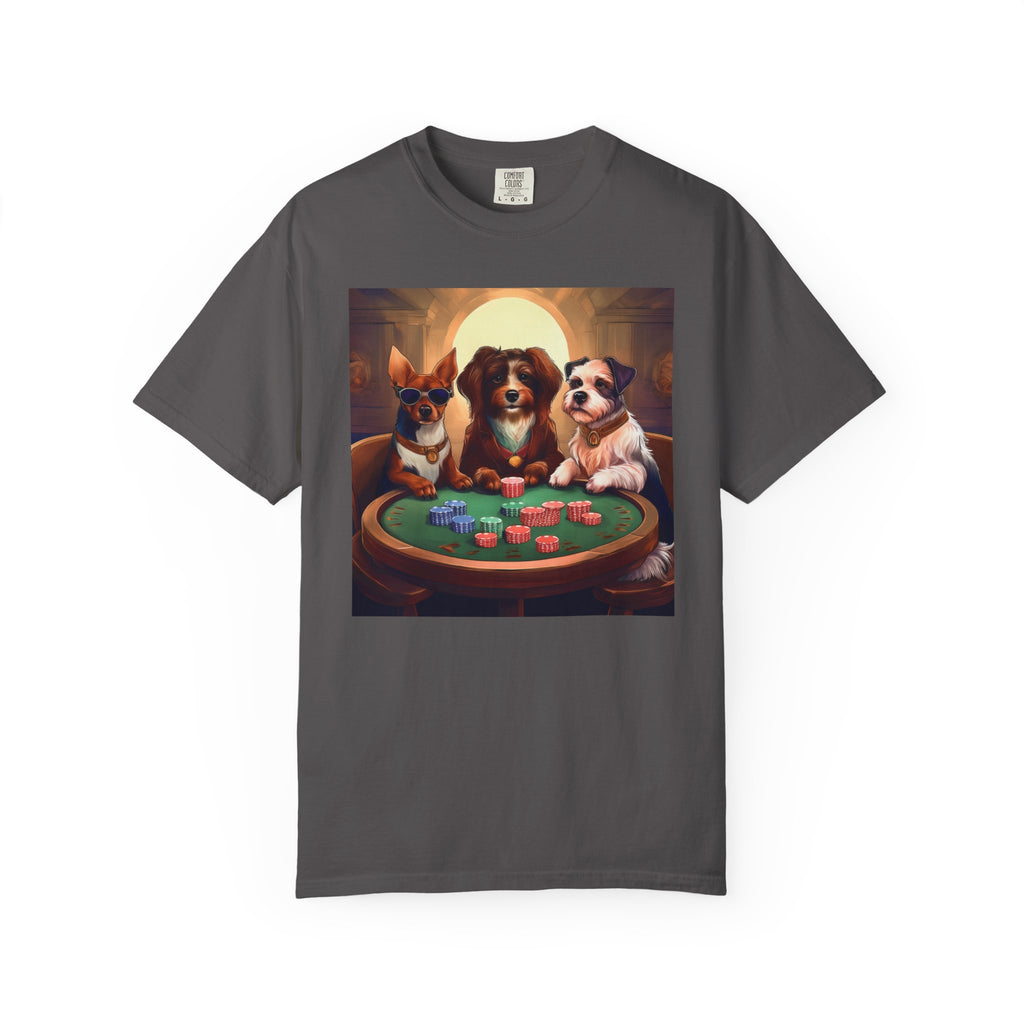 Puppy Poker Unisex Garment-Dyed T-shirt