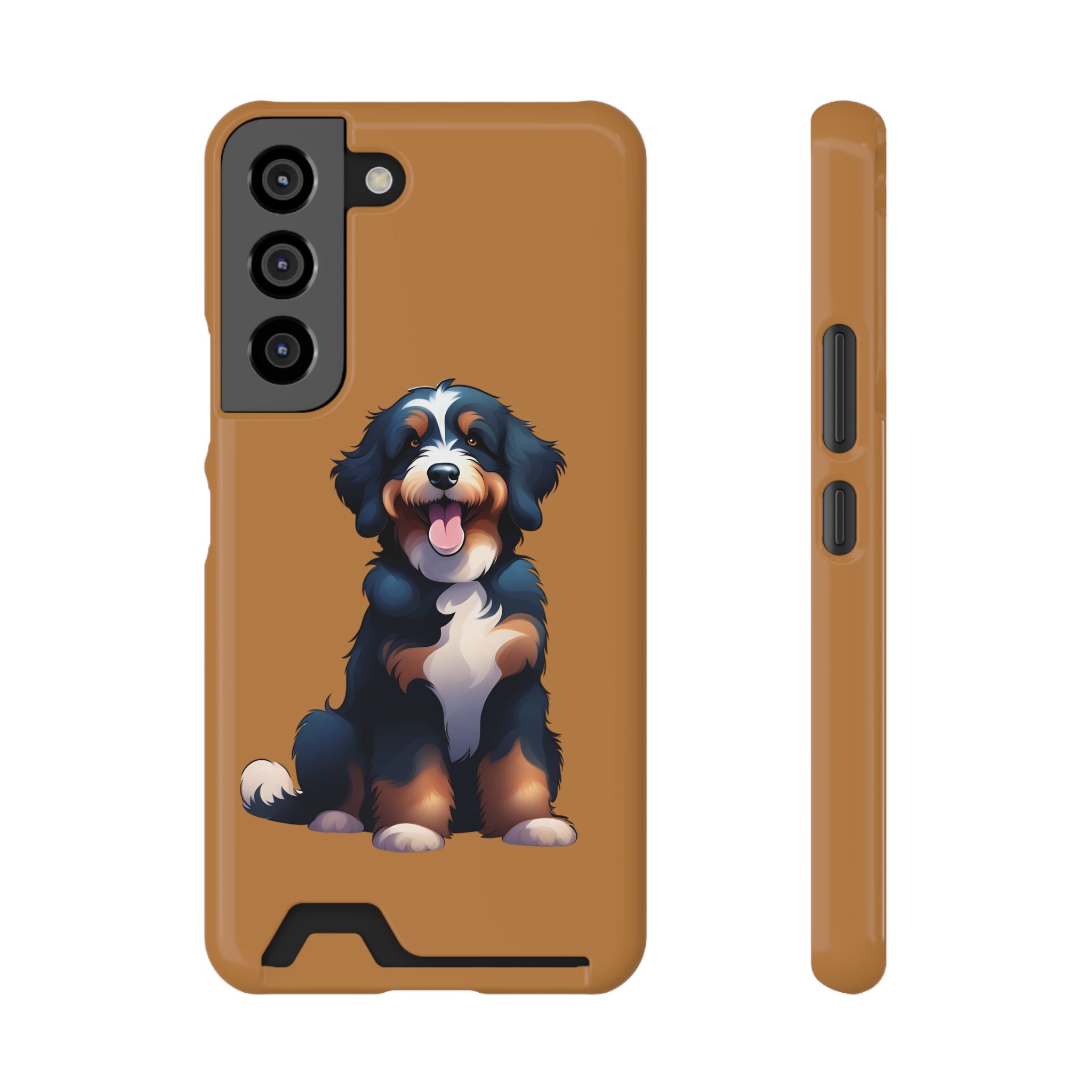 Bernie doodle Phone Case with Card Holder