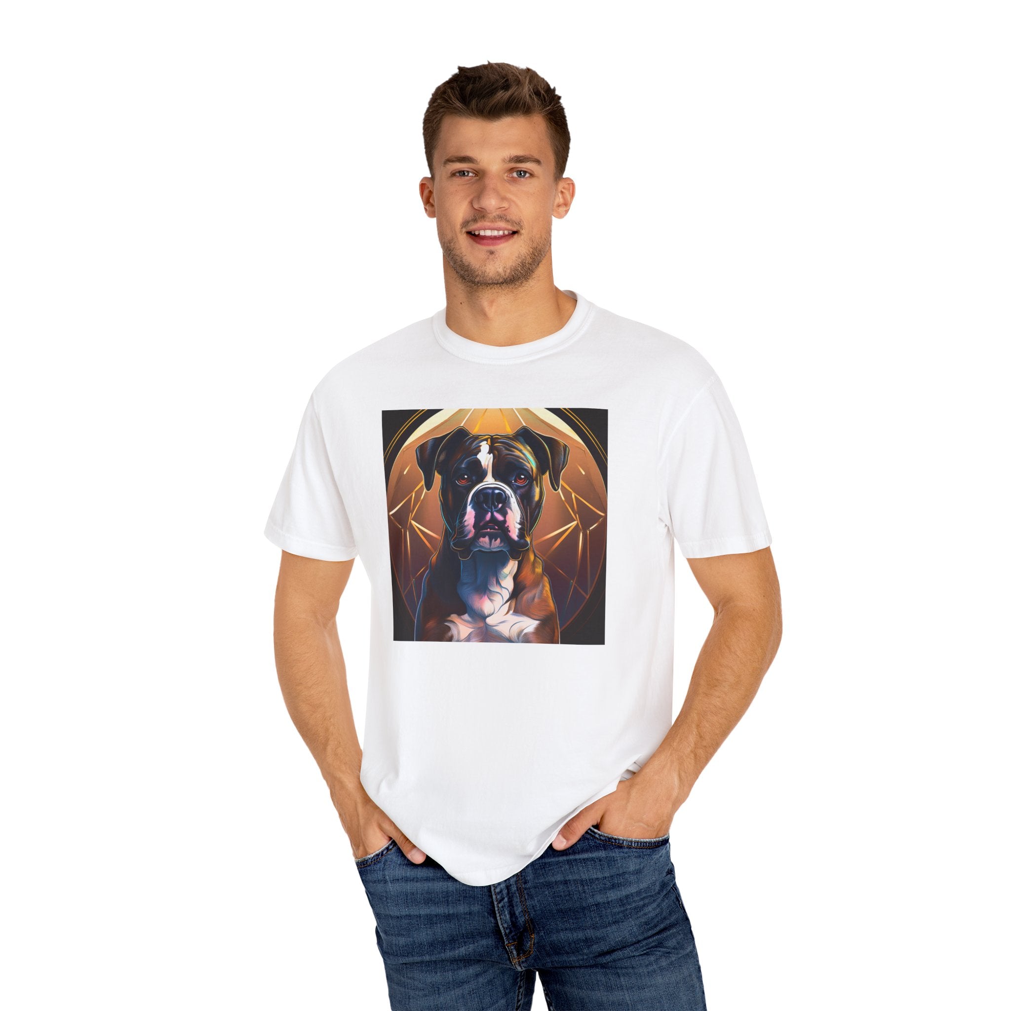 Brindle Gold Boxer Unisex Garment-Dyed T-shirt