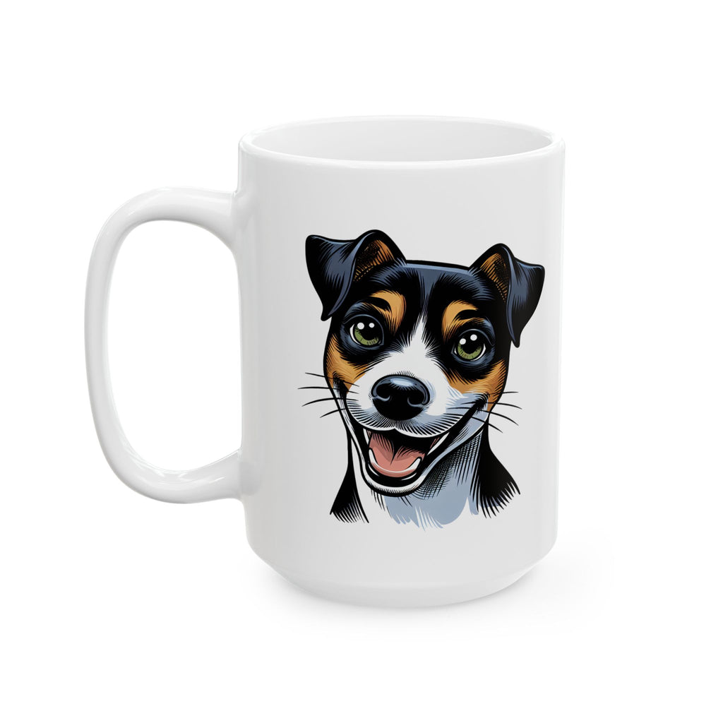 Jack Russel Ceramic Mug, (11oz, 15oz)