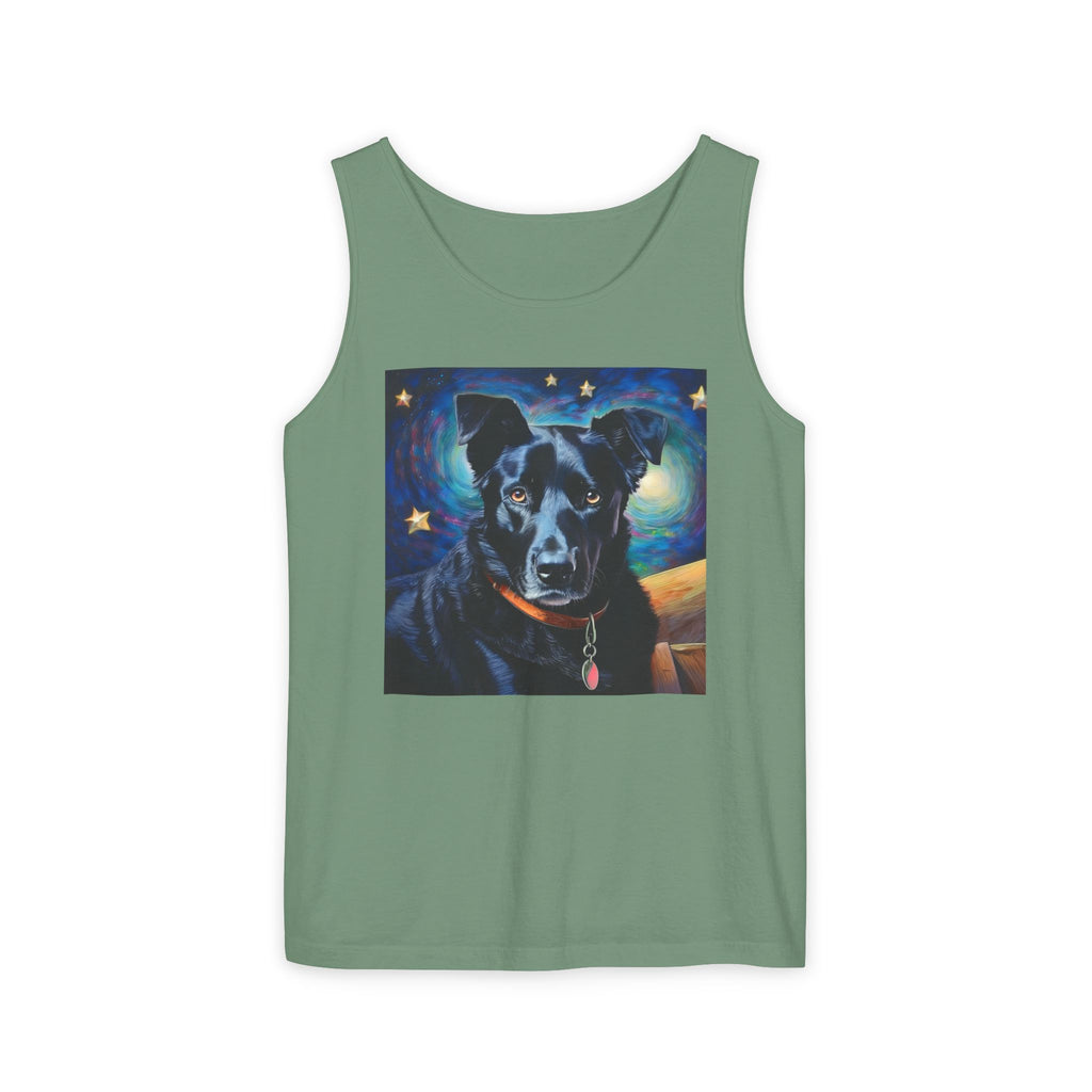 Black Shepherd Lab Stary Night Unisex Tank Top