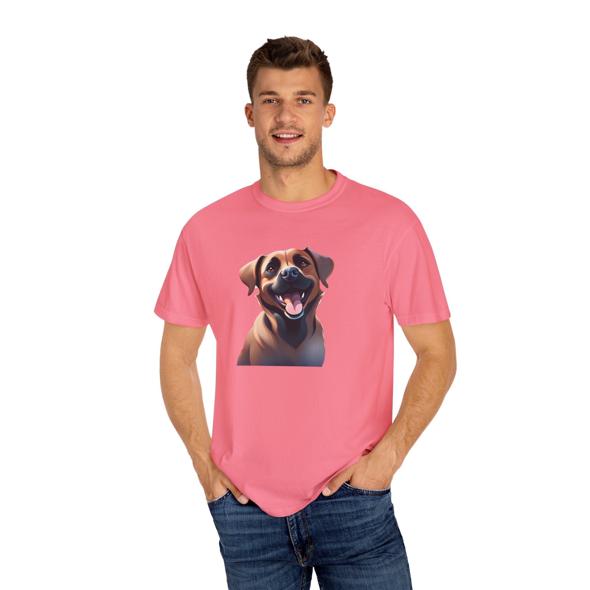 Black Mouth Cur Garment-Dyed T-shirt