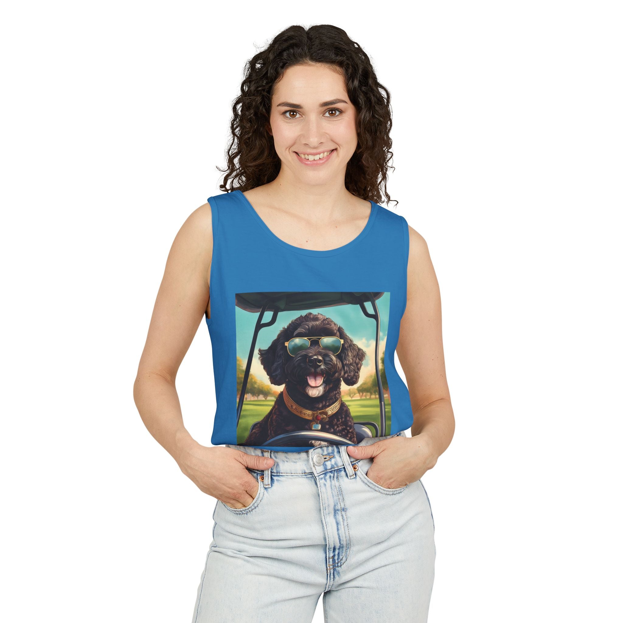 Doodle Golf Cart Tank Top