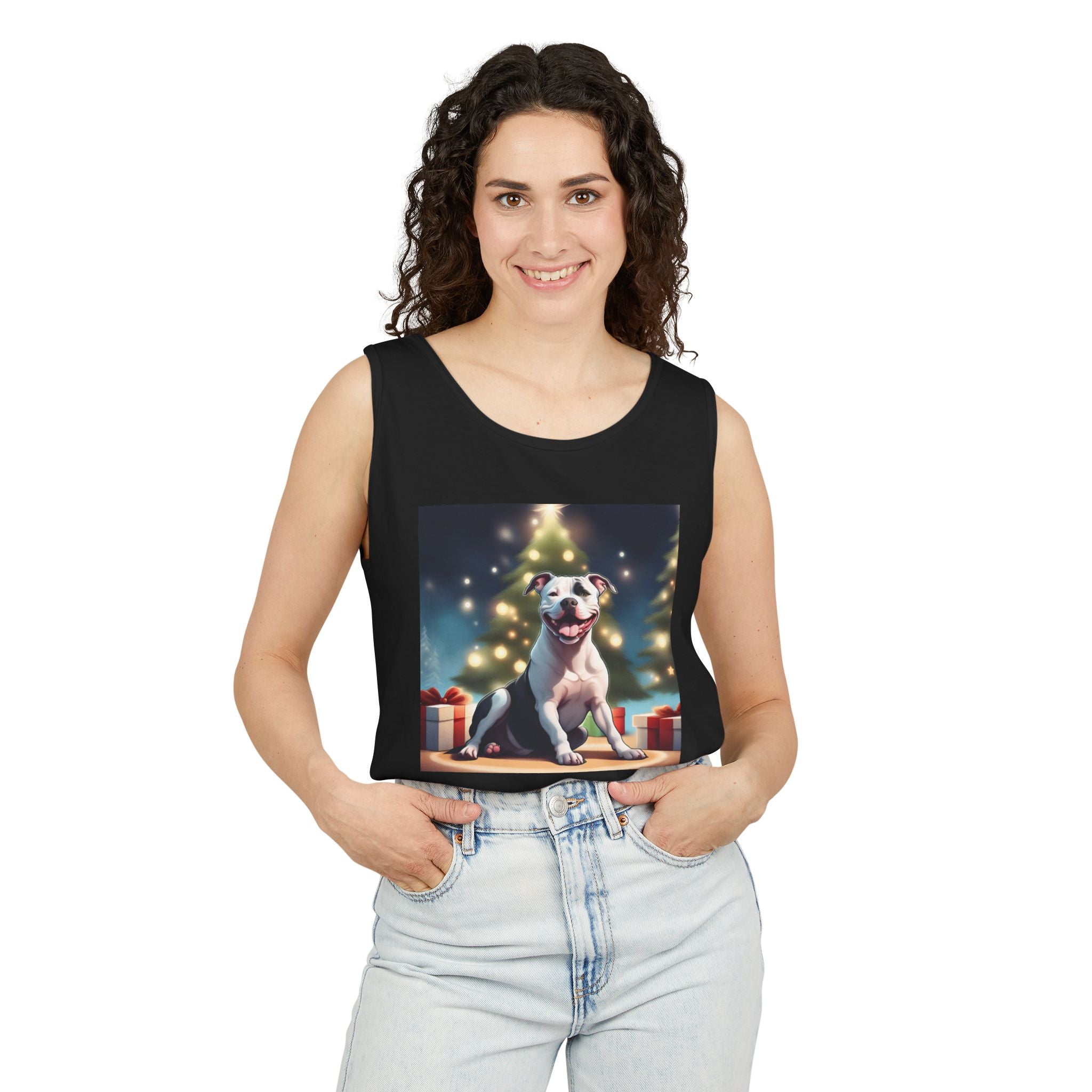 Pit Bull Holiday Unisex Tank Top