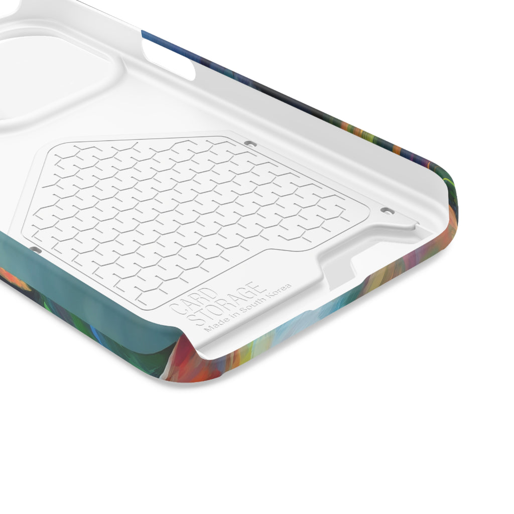 Boxer Rainbow Sky Phone Case with Card Holder