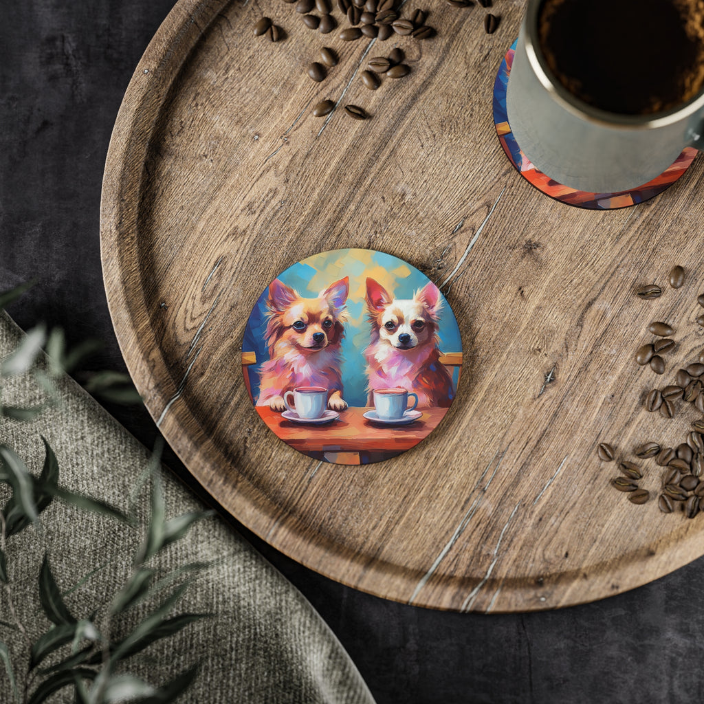Cafe con Chihuahua Coasters