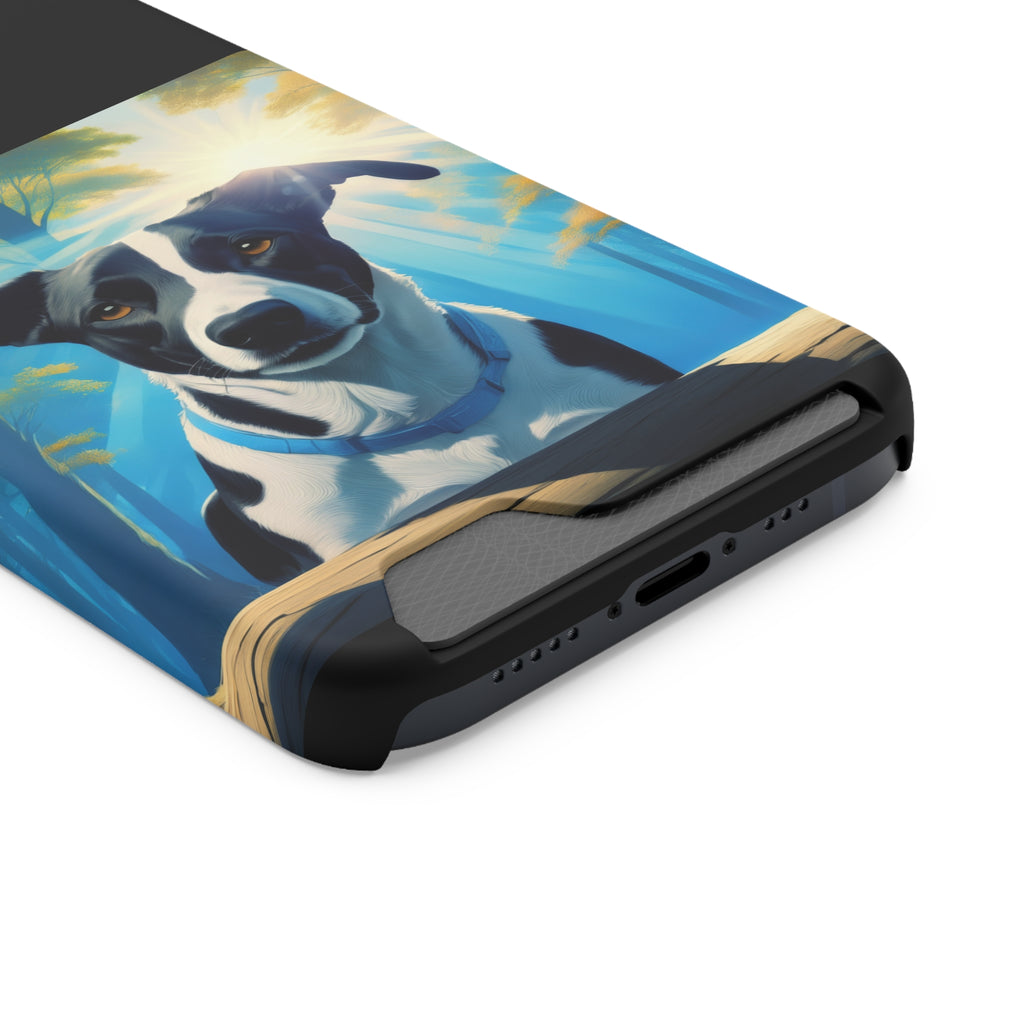 Coonhound Forest Phone Case with Card Holder