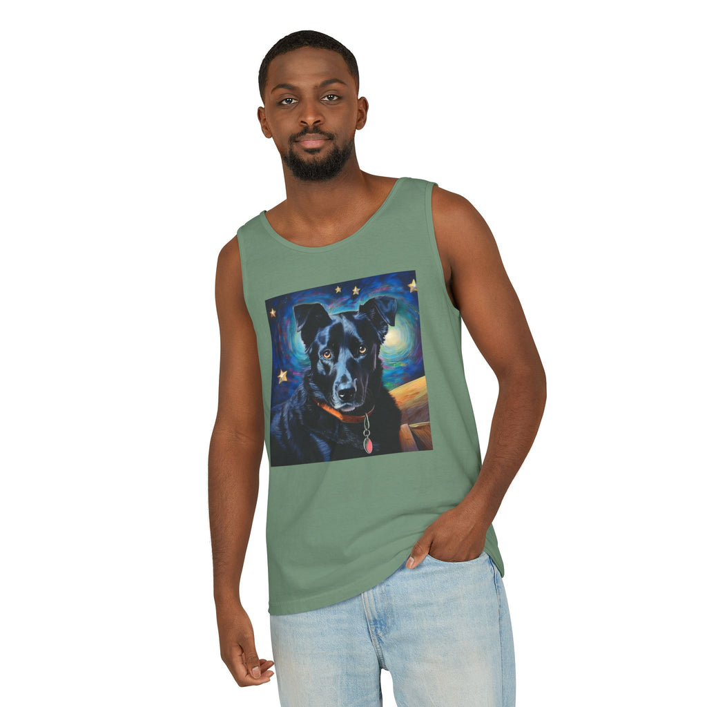 Black Shepherd Lab Stary Night Unisex Tank Top