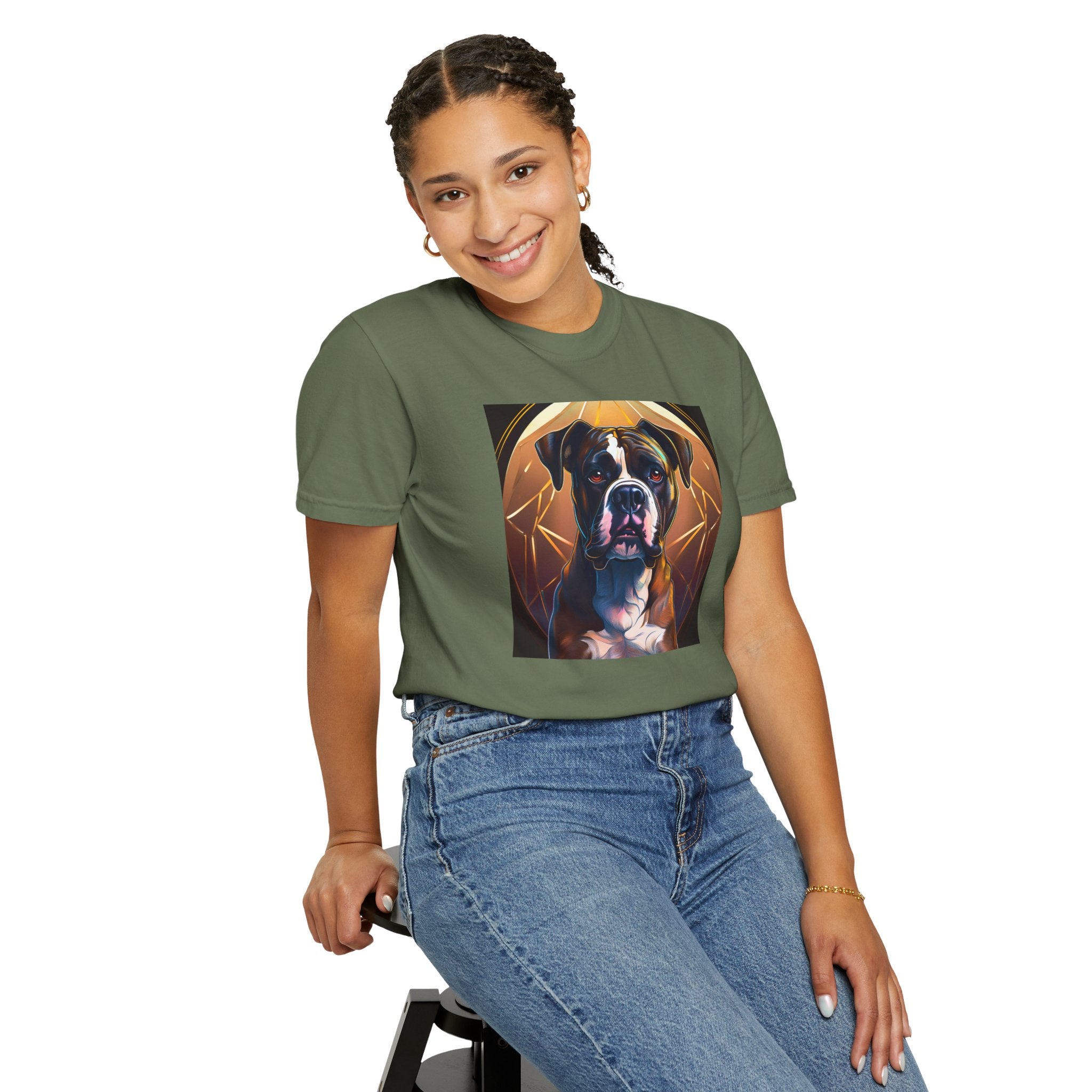Brindle Gold Boxer Unisex Garment-Dyed T-shirt