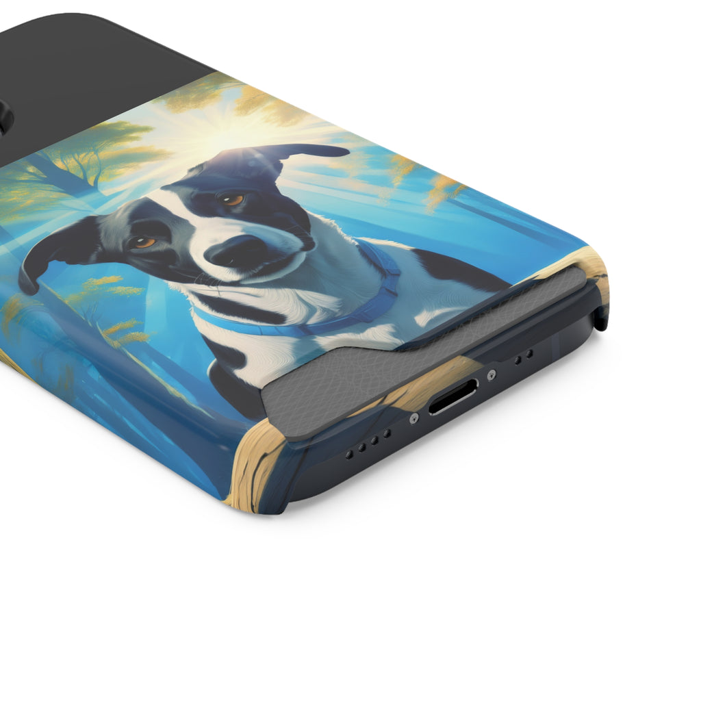 Coonhound Forest Phone Case with Card Holder
