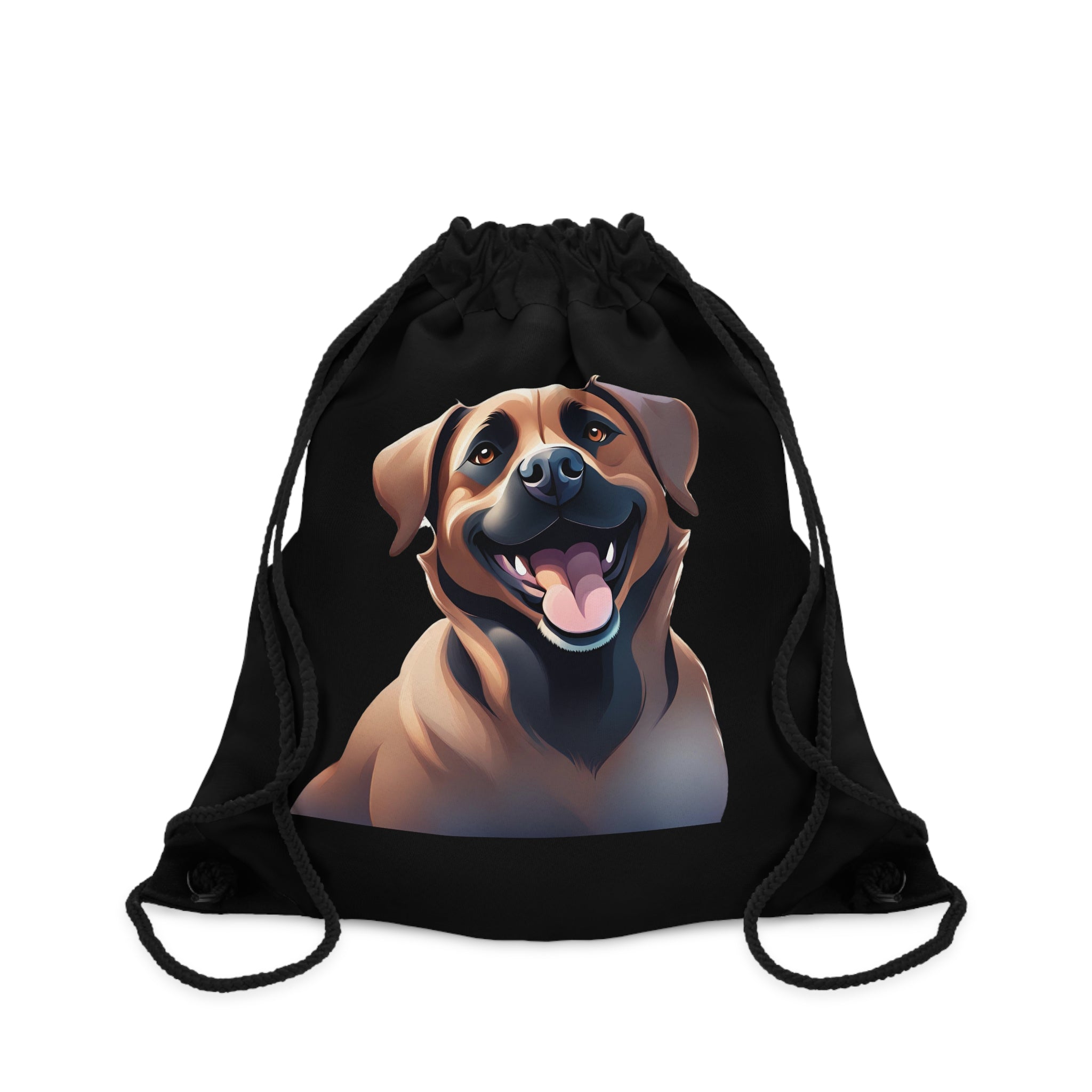 Black Mouth Cur Drawstring Bag