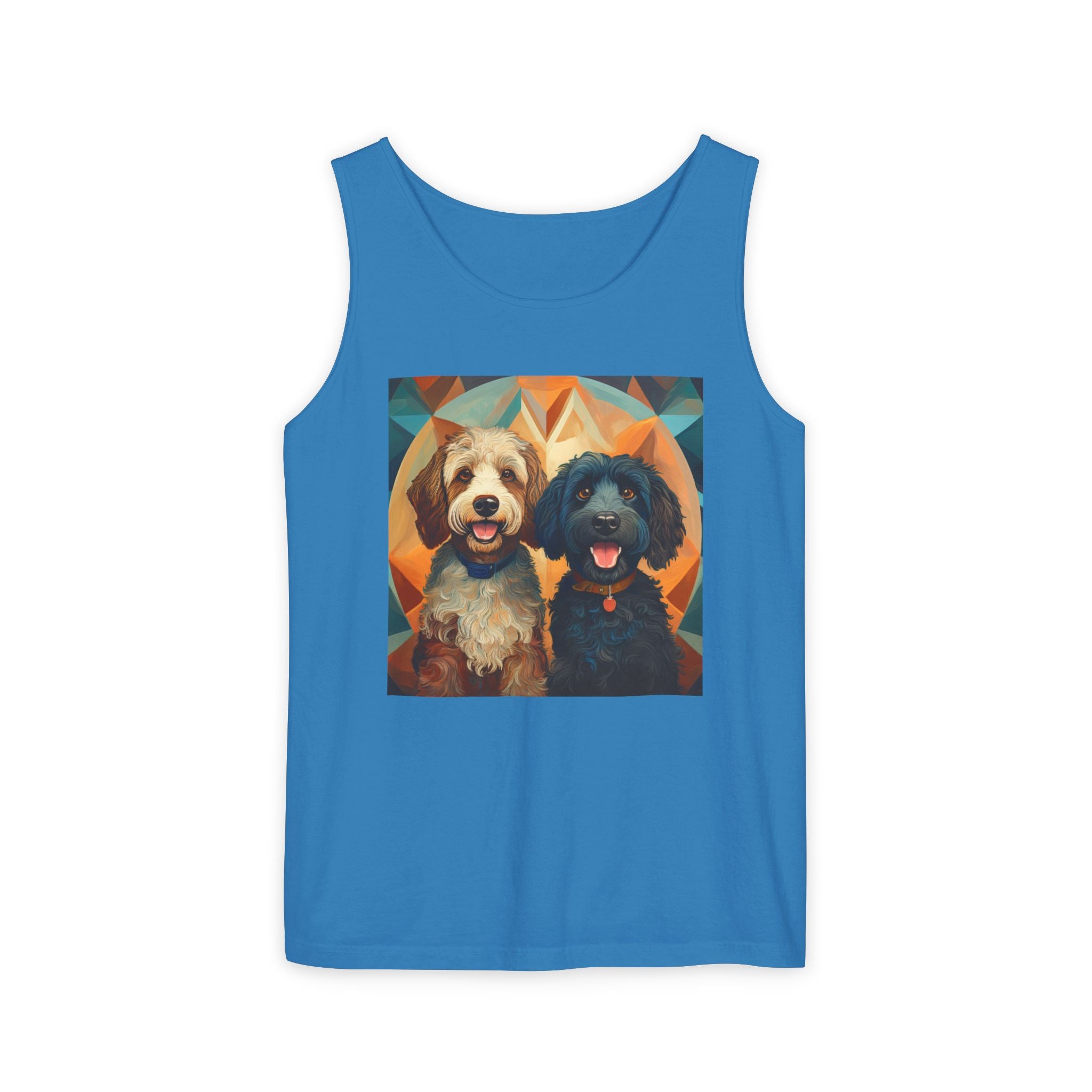 Doodles, Black & Tan Tank Top