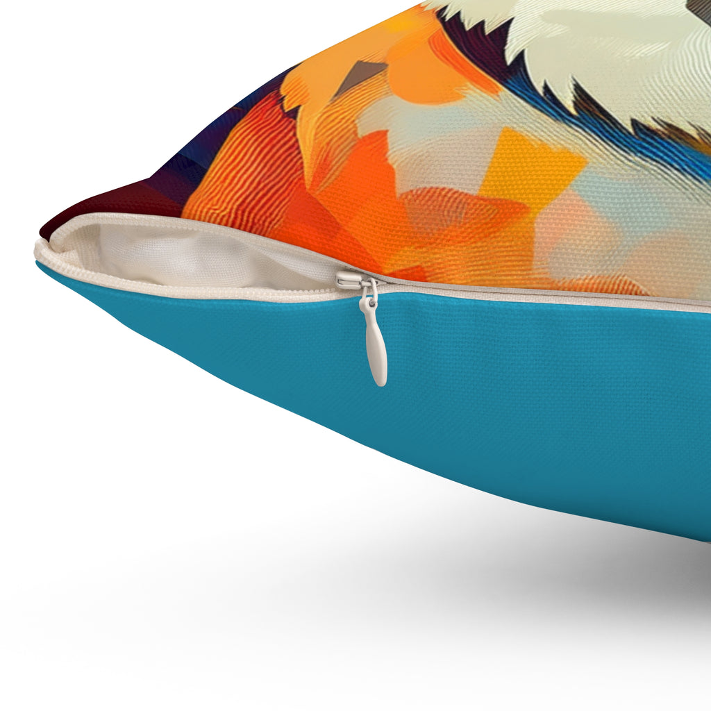 Corgi Polyester Square Pillow