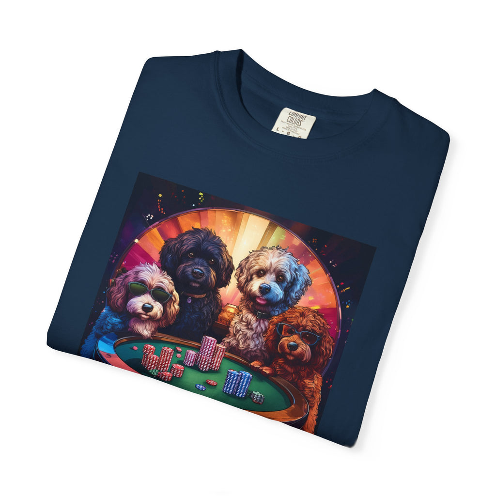 Doodle Poker Game Unisex Garment-Dyed T-shirt