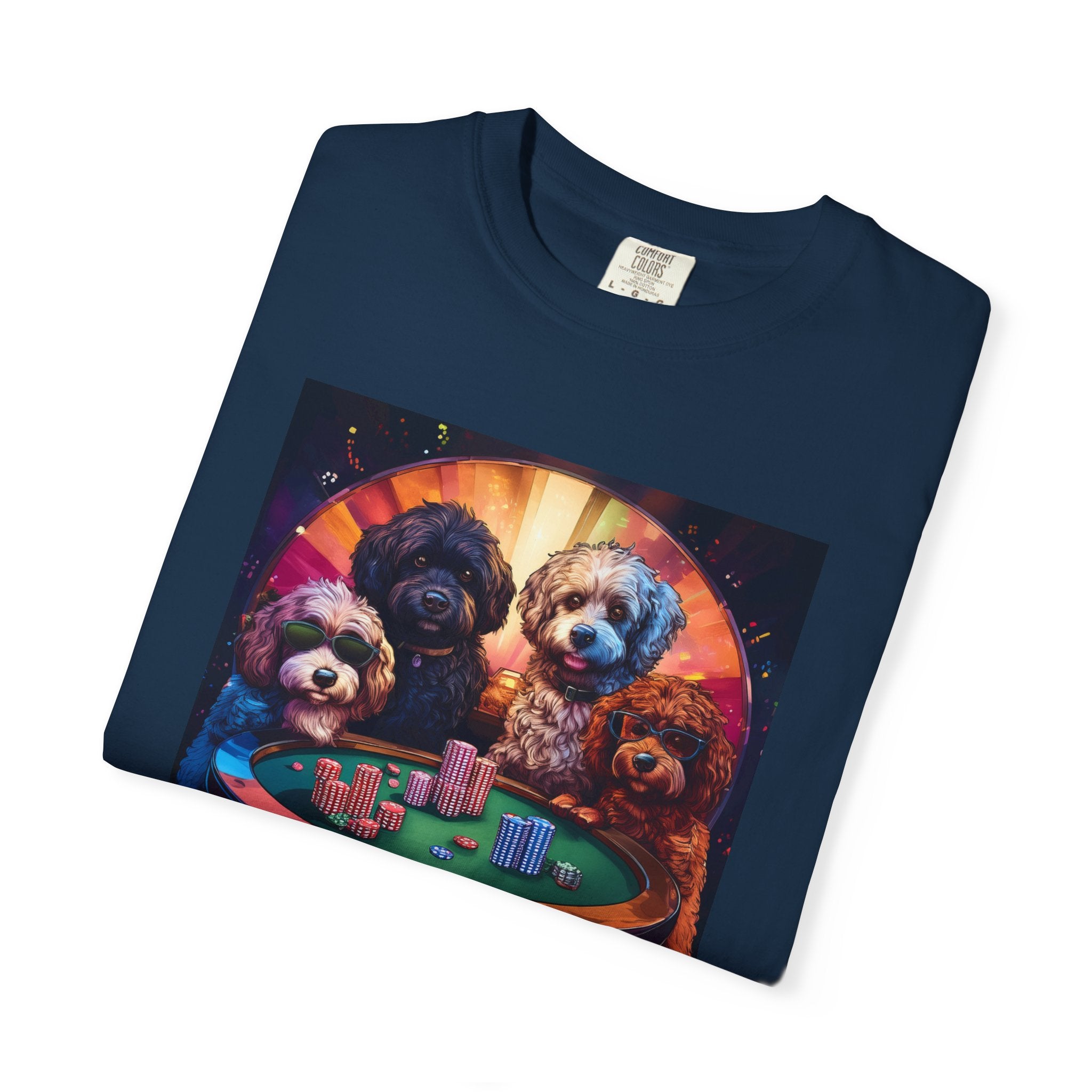 Doodle Poker Game Unisex Garment-Dyed T-shirt