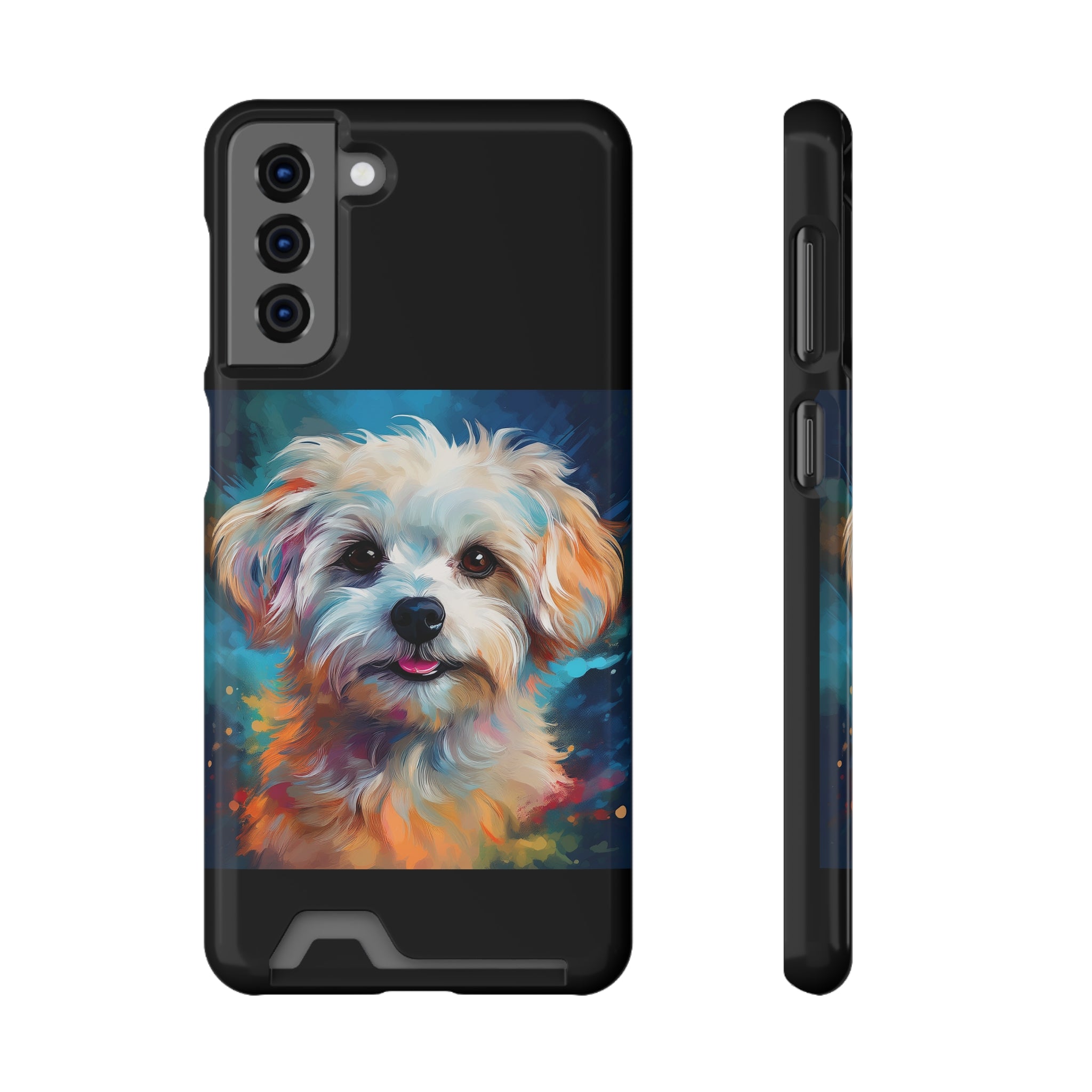 Maltese Phone Case with Card Holder