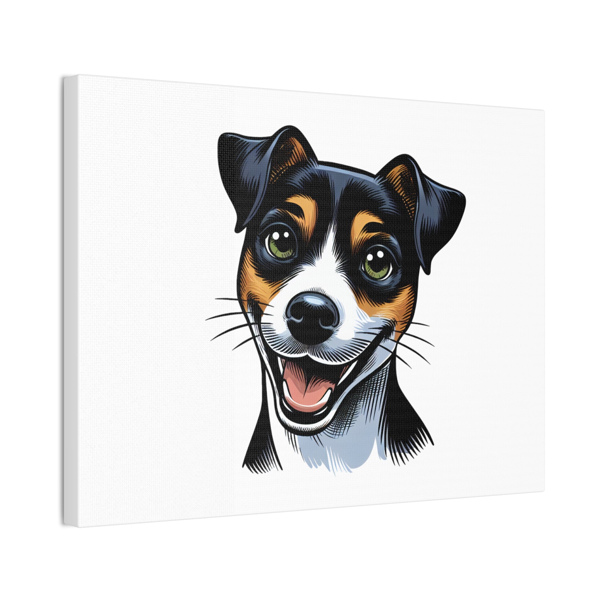 Jack Russel Canvas Stretched, 0.75"