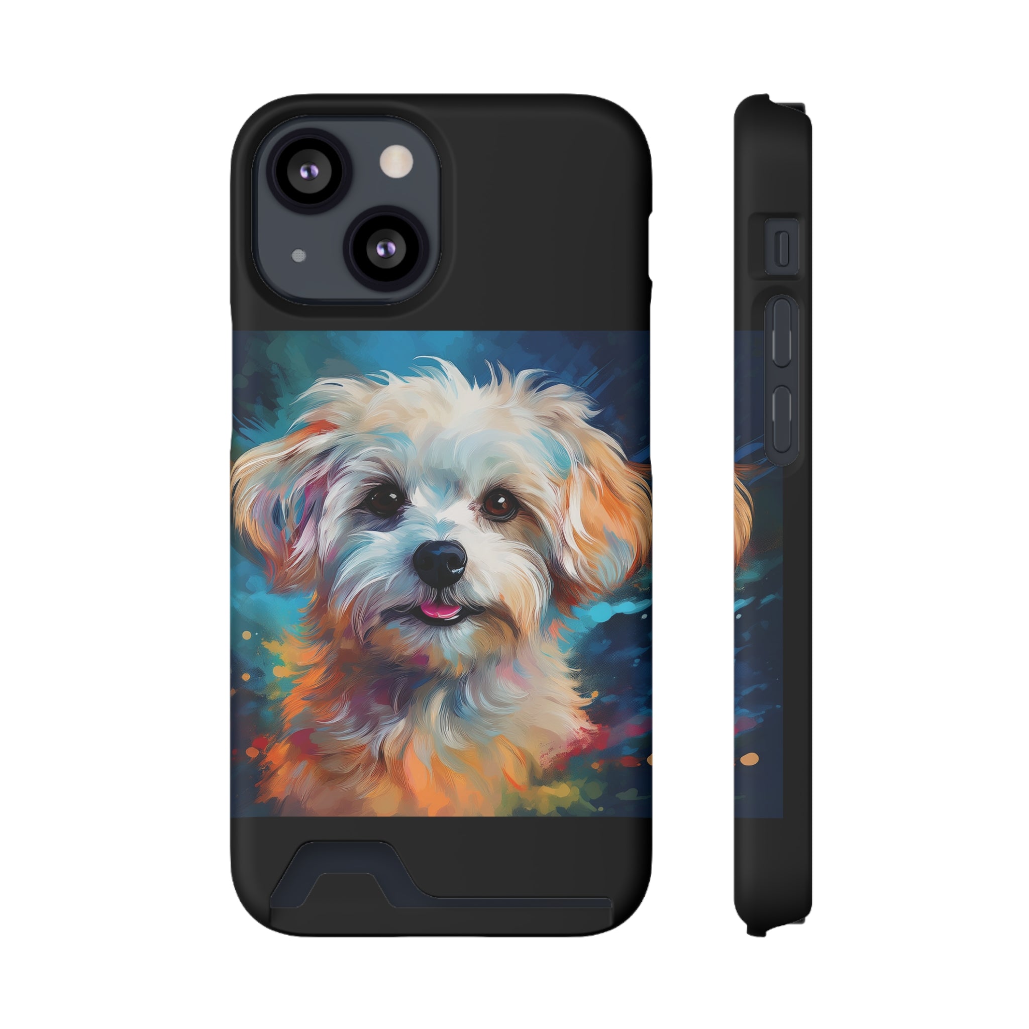 Maltese Phone Case with Card Holder