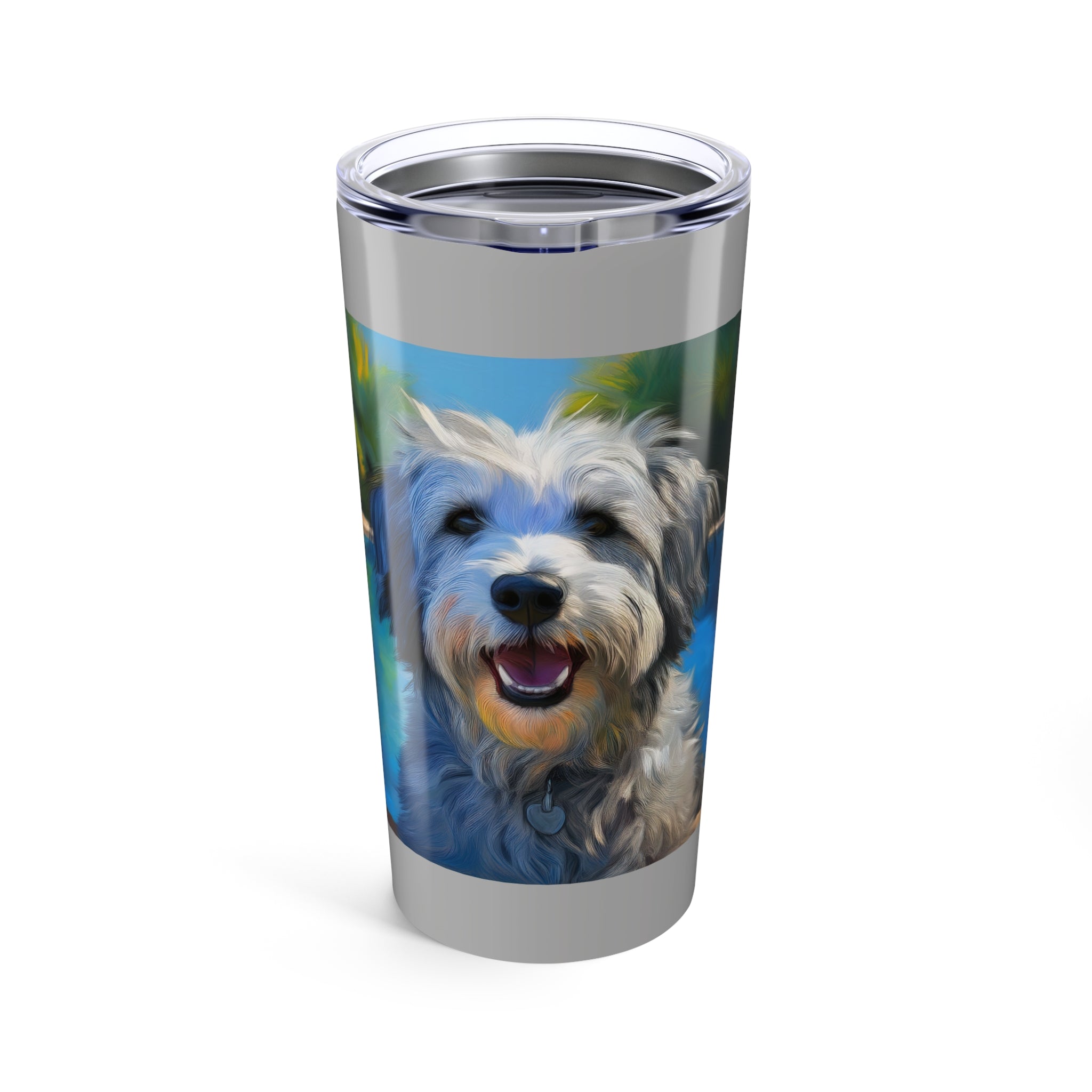 Grey Shaggy Dog Poolside Tumbler 20oz