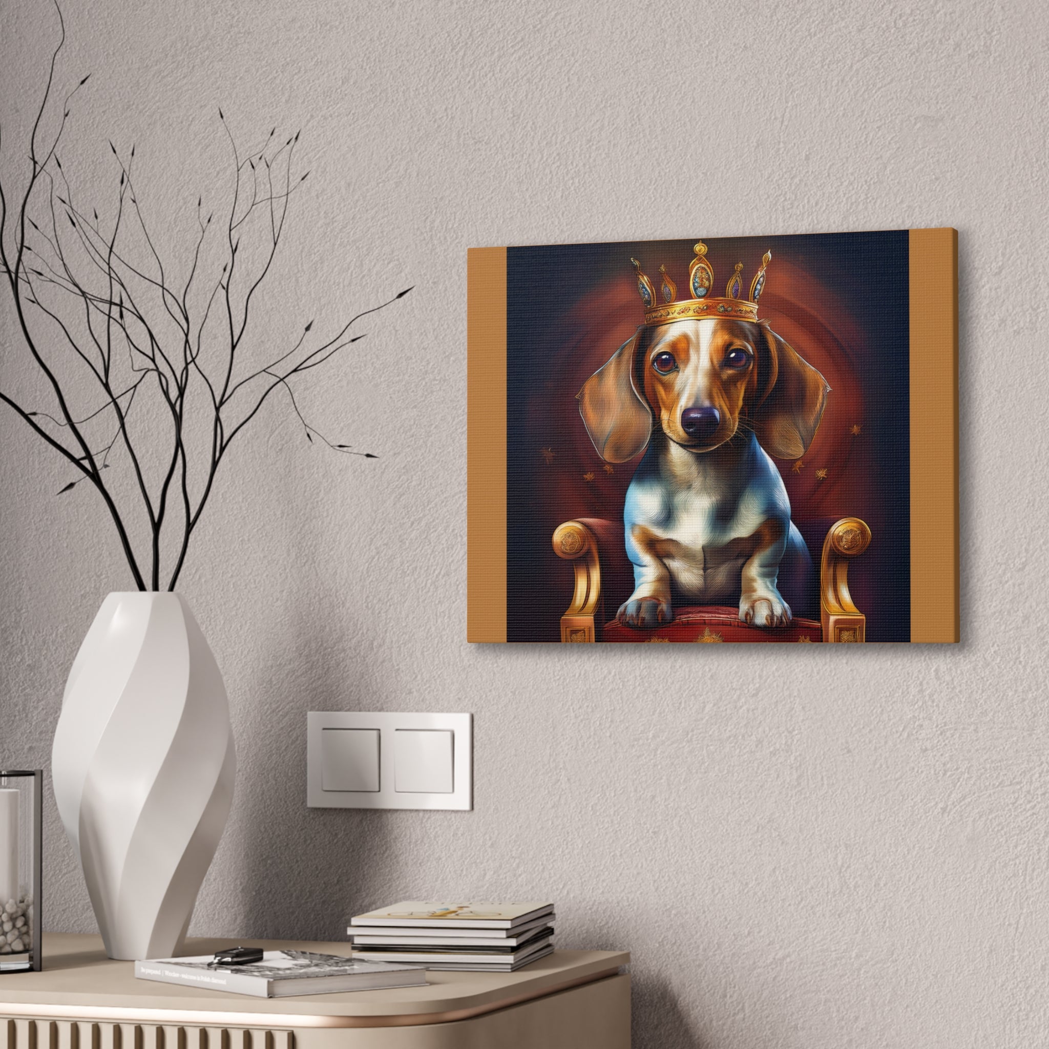 Dachshund Royal Canvas Painting