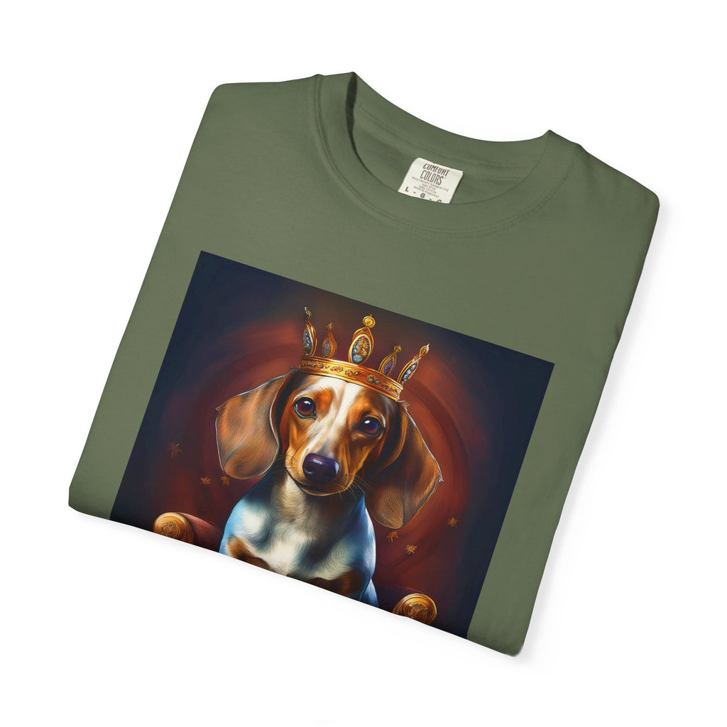 Dachshund Royal Unisex Garment-Dyed T-shirt