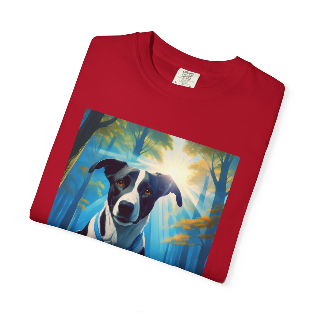 Coonhound Forest Unisex Garment-Dyed T-shirt