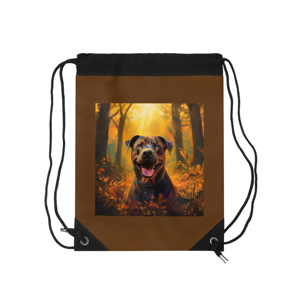 Pitbull Autumn Drawstring Bag
