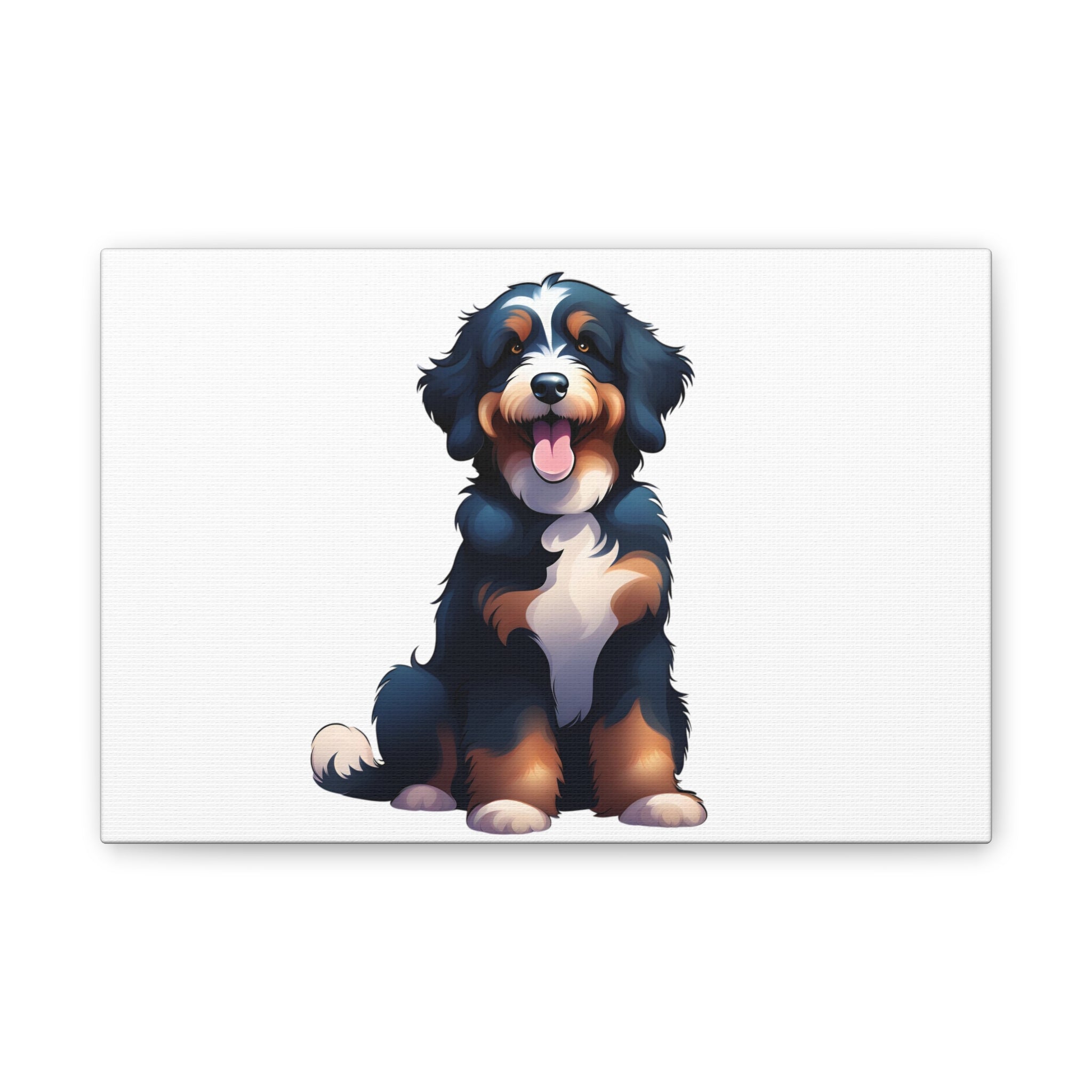Bernedoodle Canvas Stretched, 0.75"