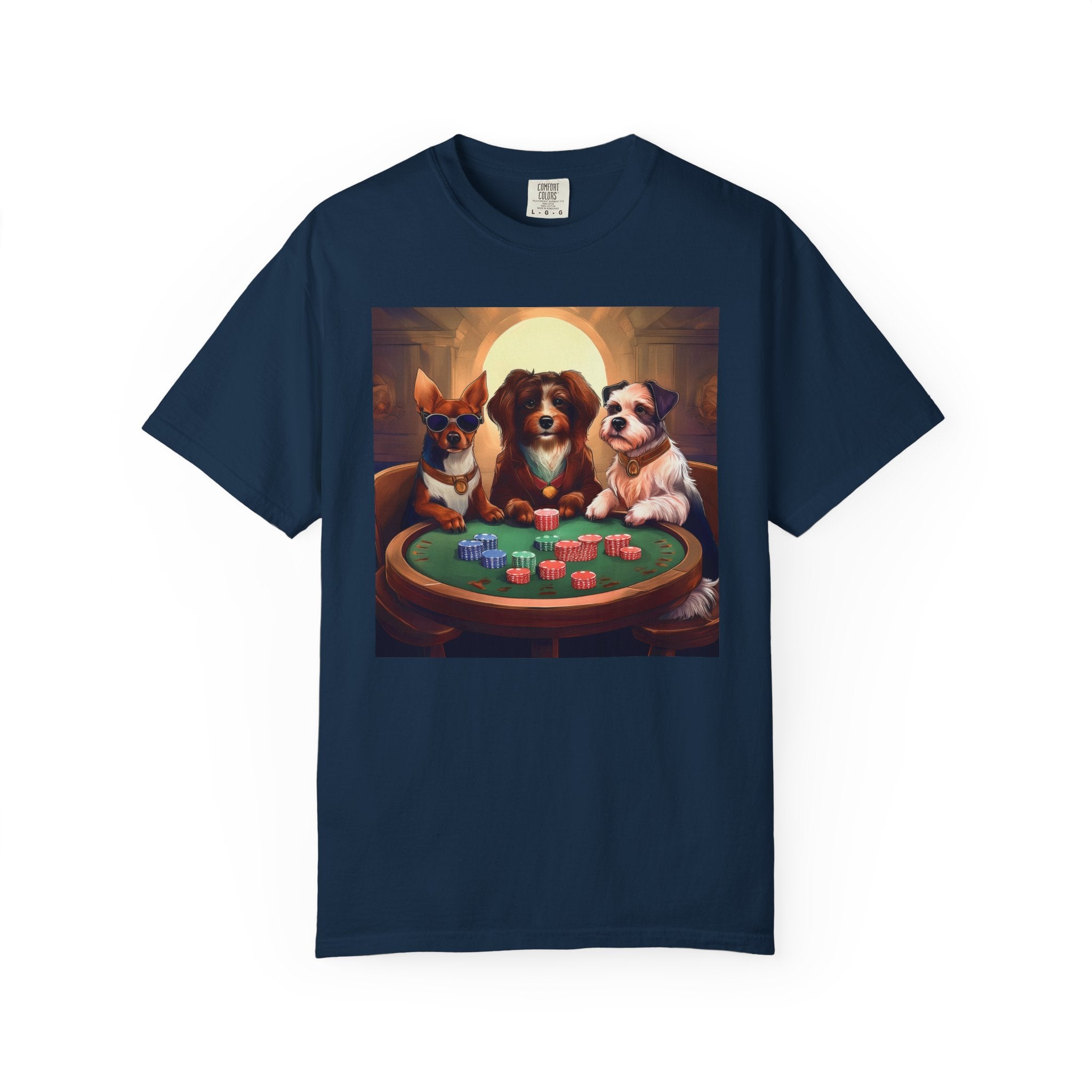 Puppy Poker Unisex Garment-Dyed T-shirt