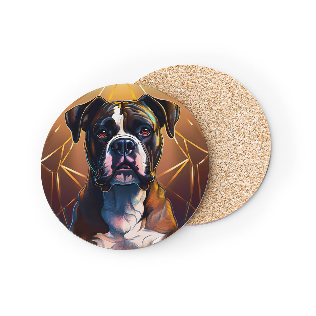 Brindle Gold Boxer Coasters