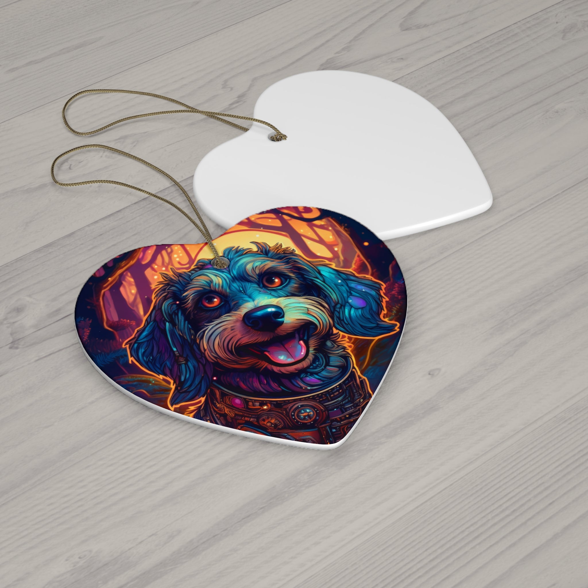 Steampunk Dachshund Ceramic Ornament