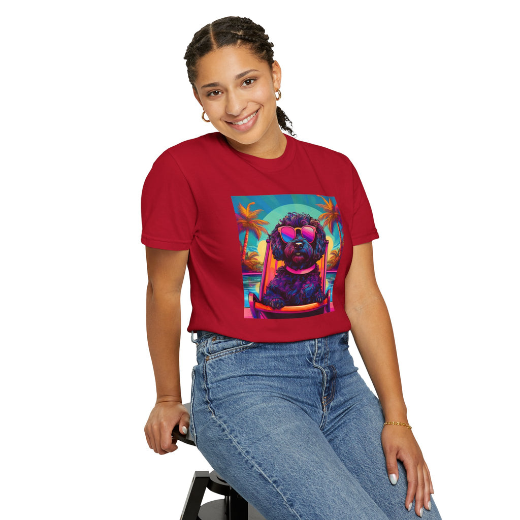 Doodle Poolside Unisex Garment-Dyed T-shirt