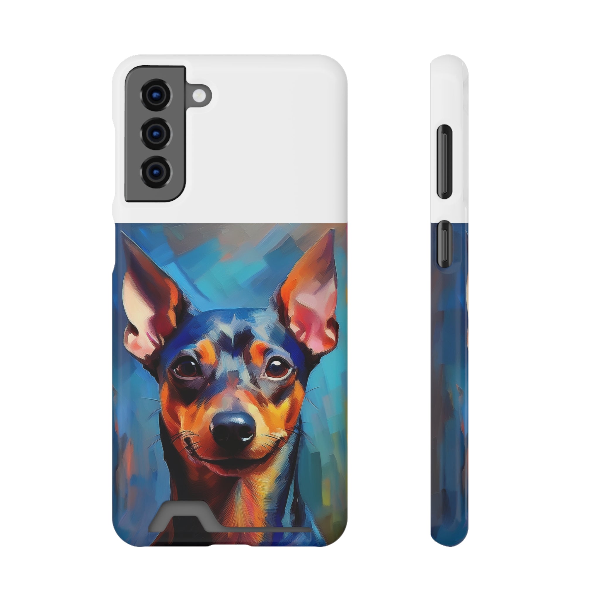 Miniature Pincher Phone Case with Card Holder