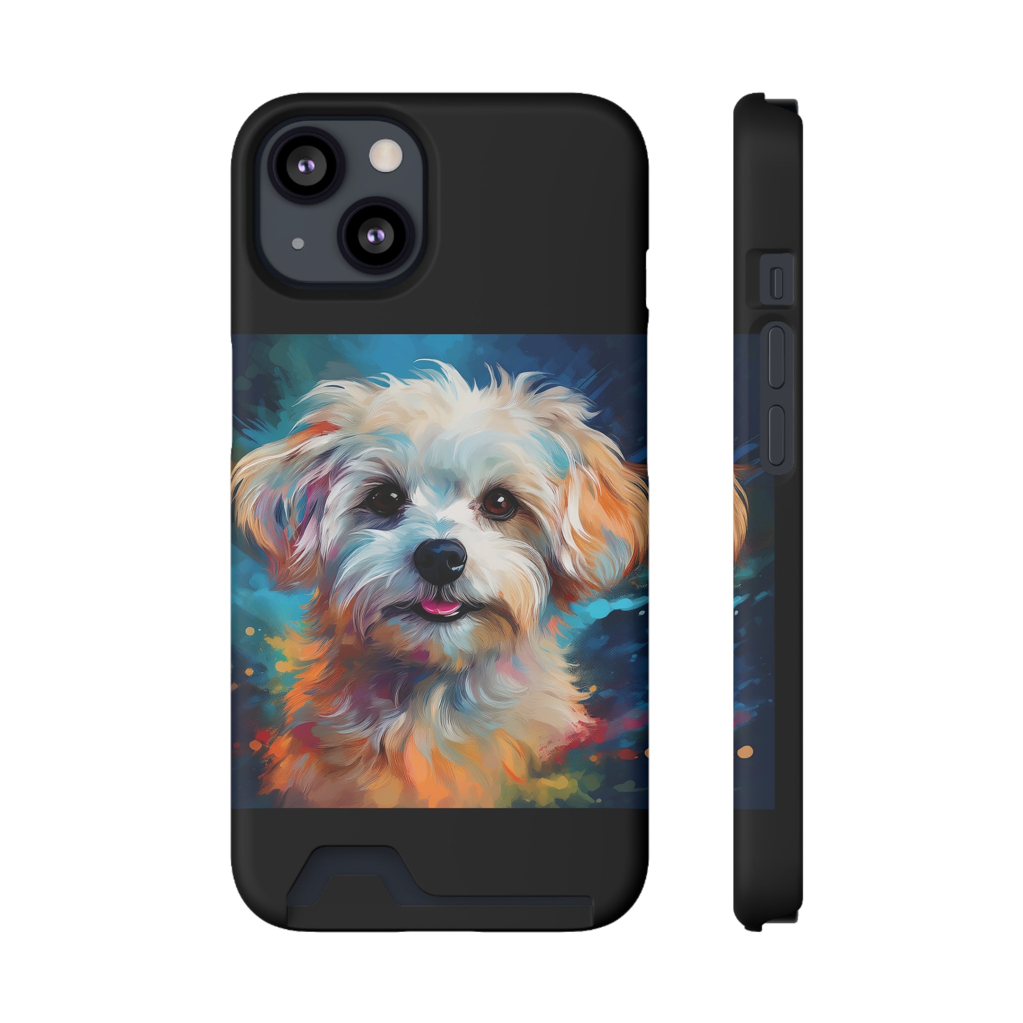 Maltese Phone Case with Card Holder