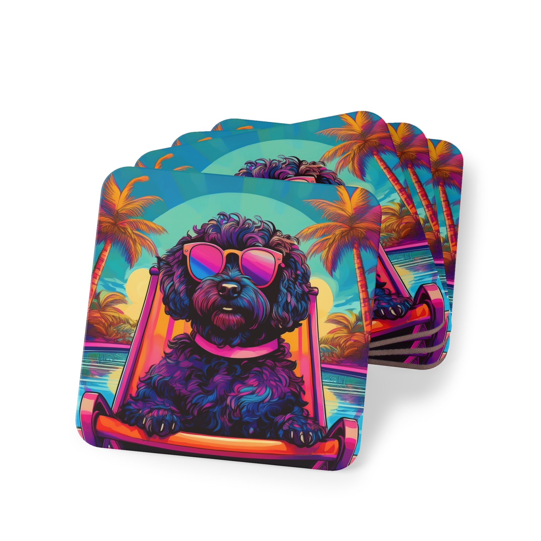 Doodle Poolside Coasters
