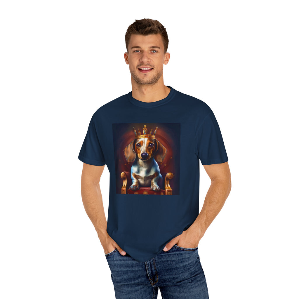 Dachshund Royal Unisex Garment-Dyed T-shirt
