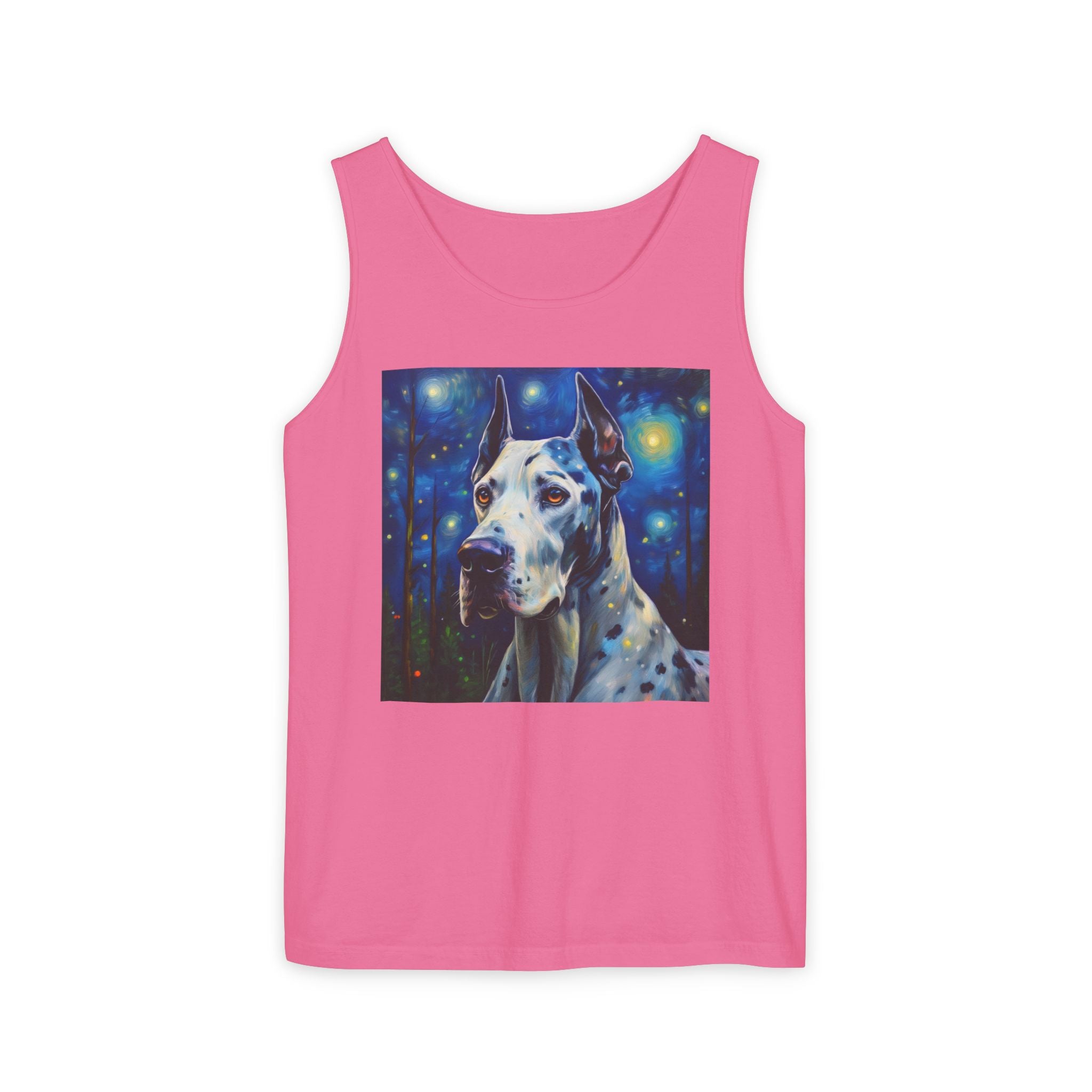 Great Dane Stary Night Unisex Tank Top