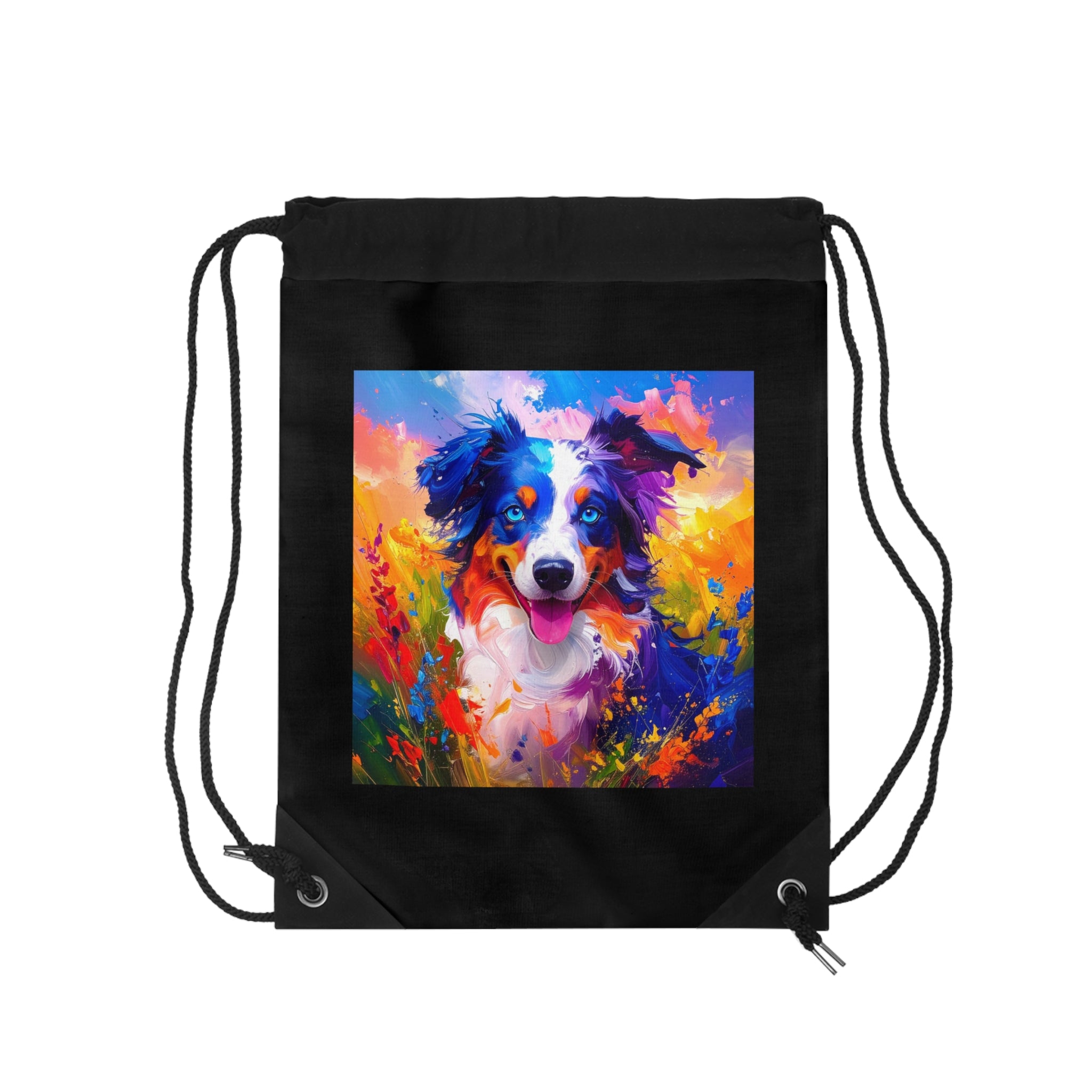 Aussie Shepherd Drawstring Bag