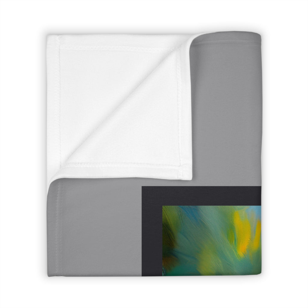 Grey Shaggy Dog Poolside Throw Blanket