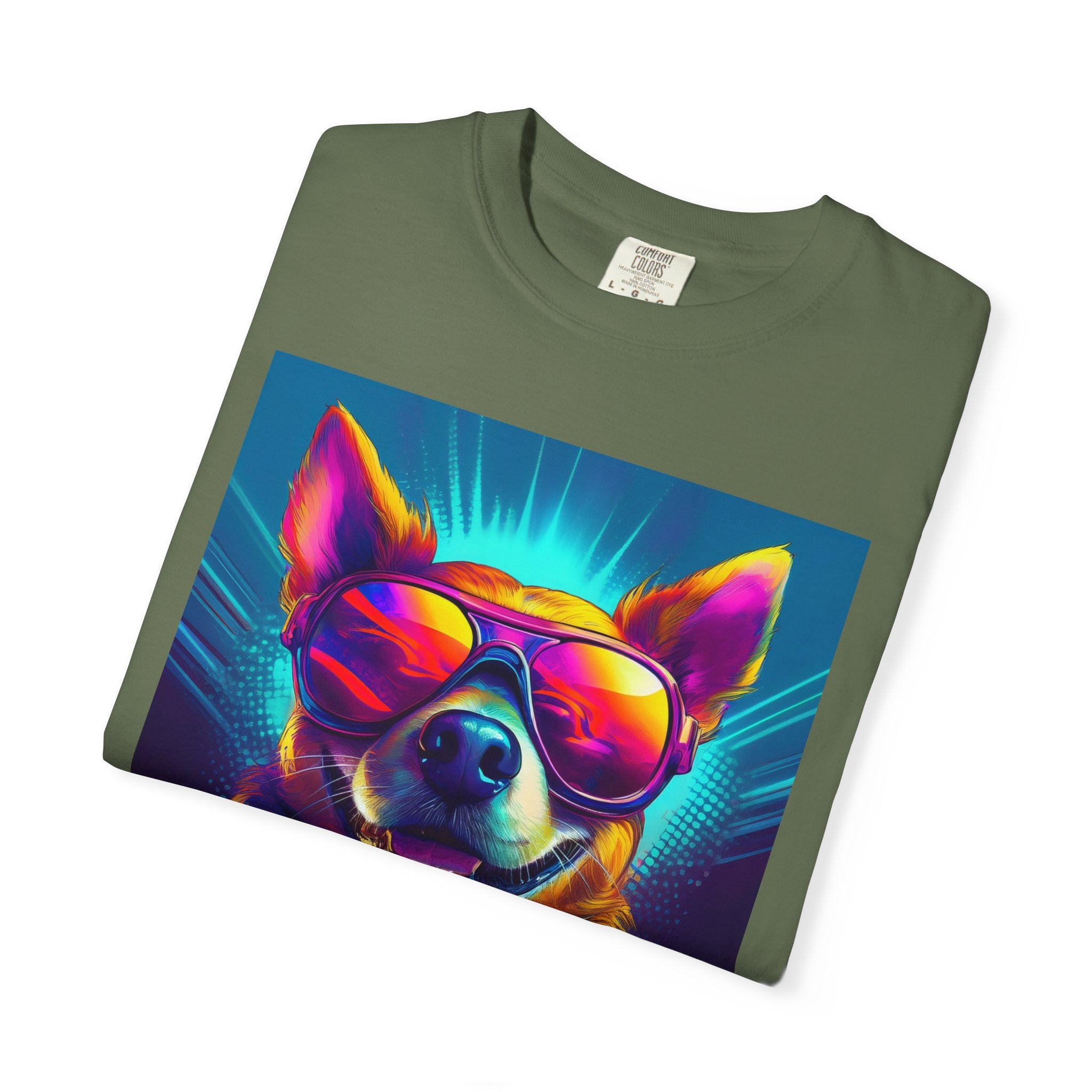 Chihuahua Cool Sunglasses Unisex Garment-Dyed T-shirt