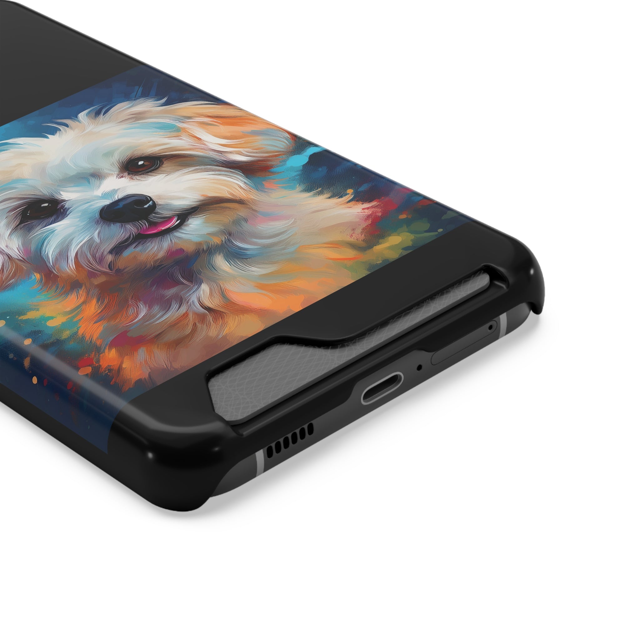 Maltese Phone Case with Card Holder