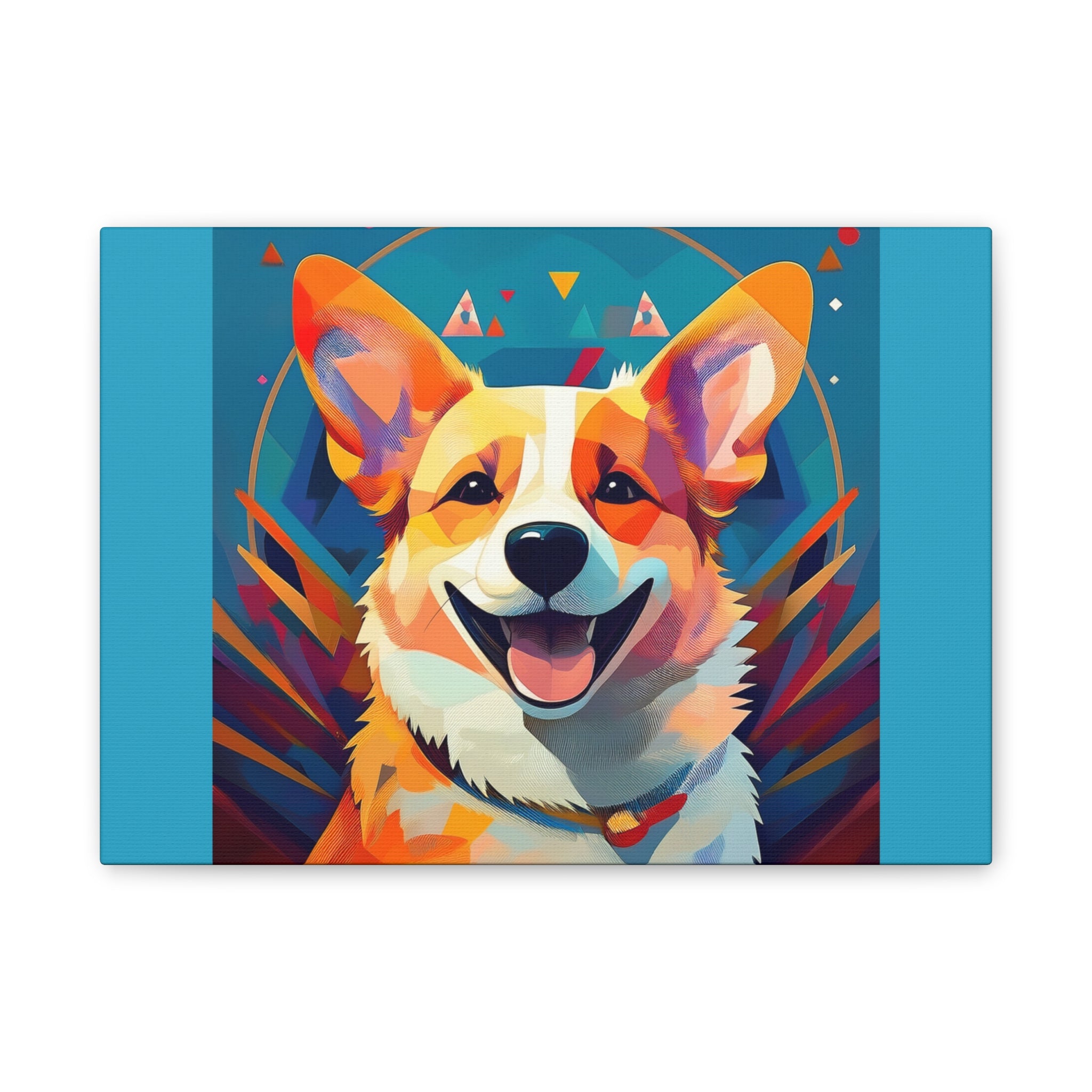 Corgi Canvas Painting