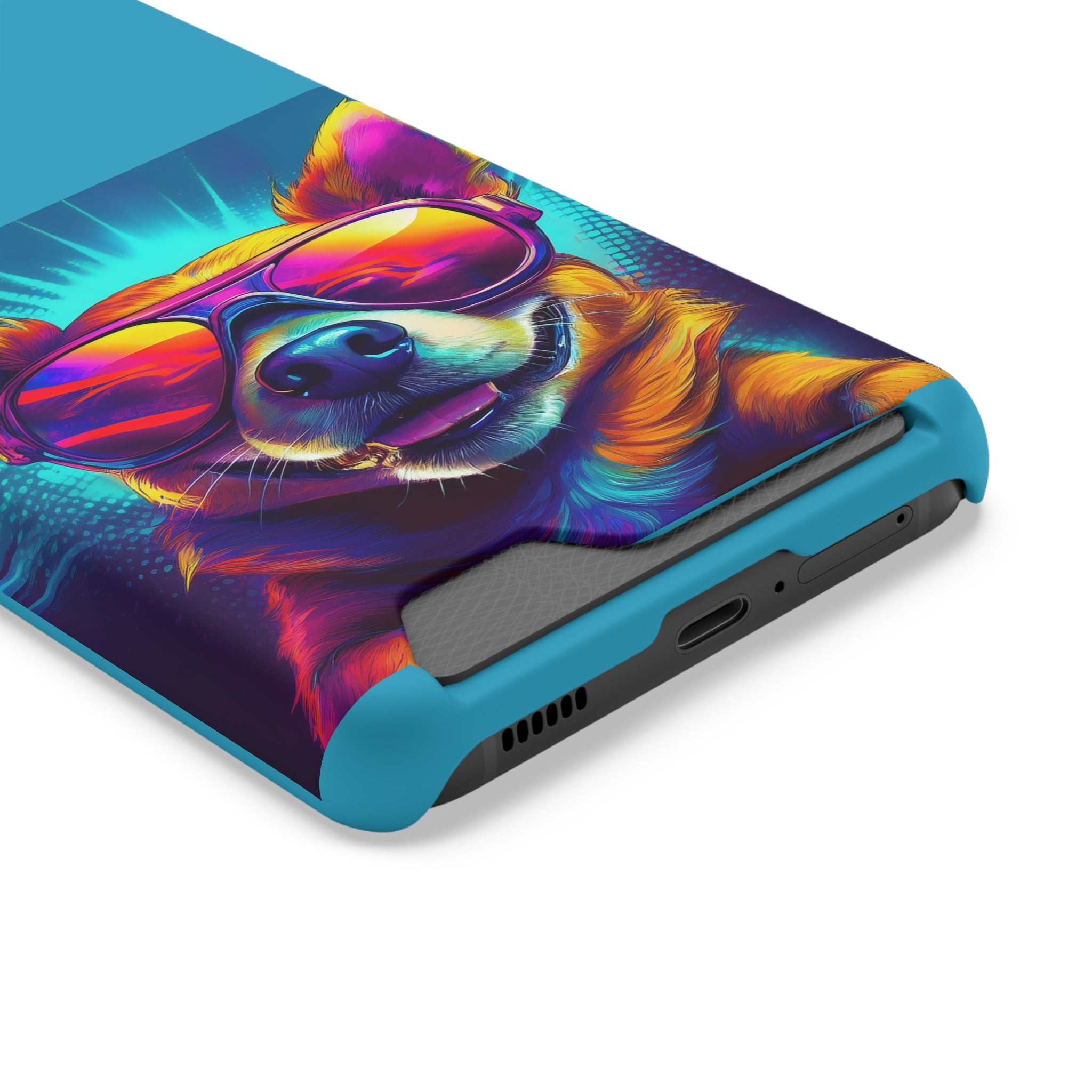 Chihuahua Cool Sunglasses Phone Case with Card Holder