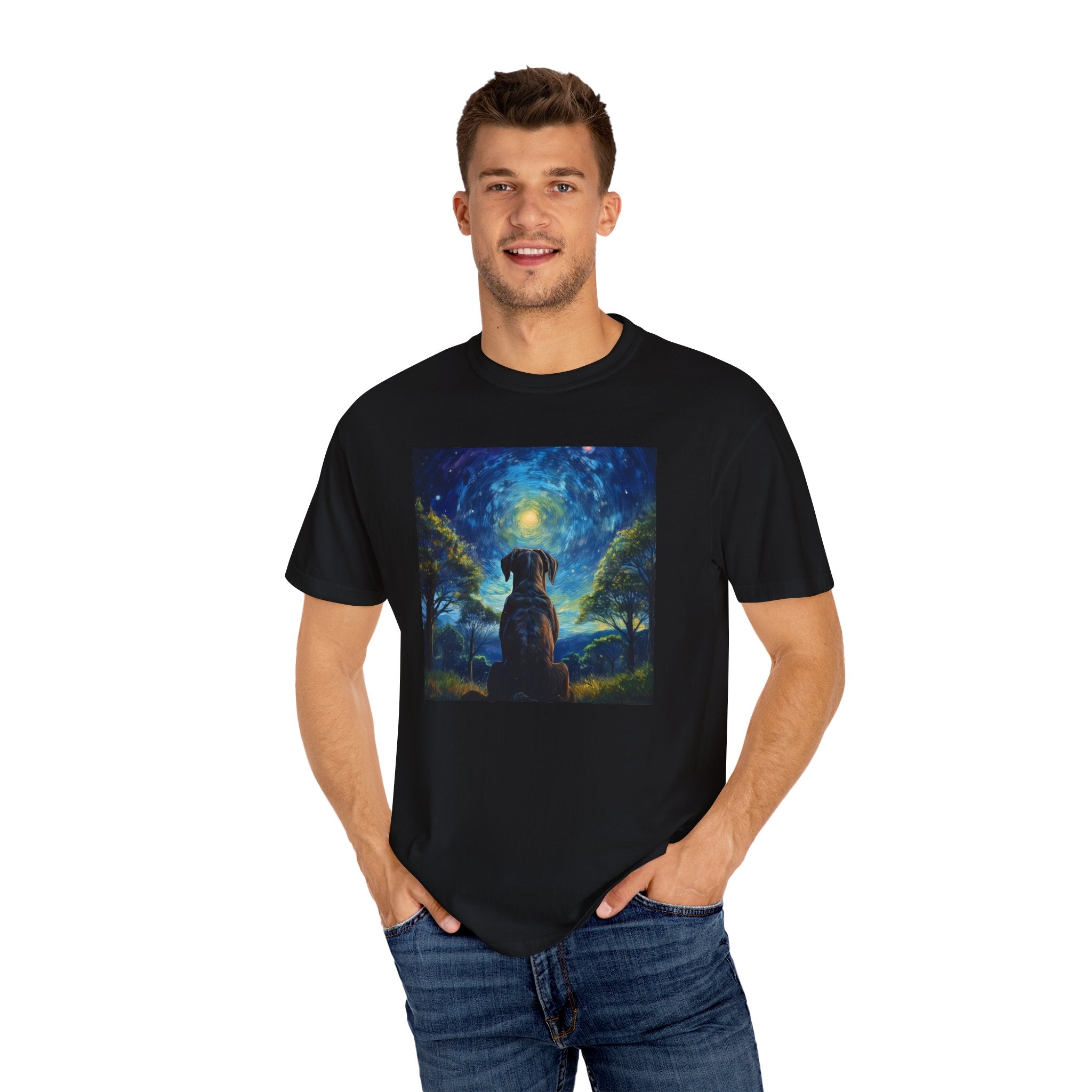 Moonlit Thoughts Unisex Garment-Dyed T-shirt