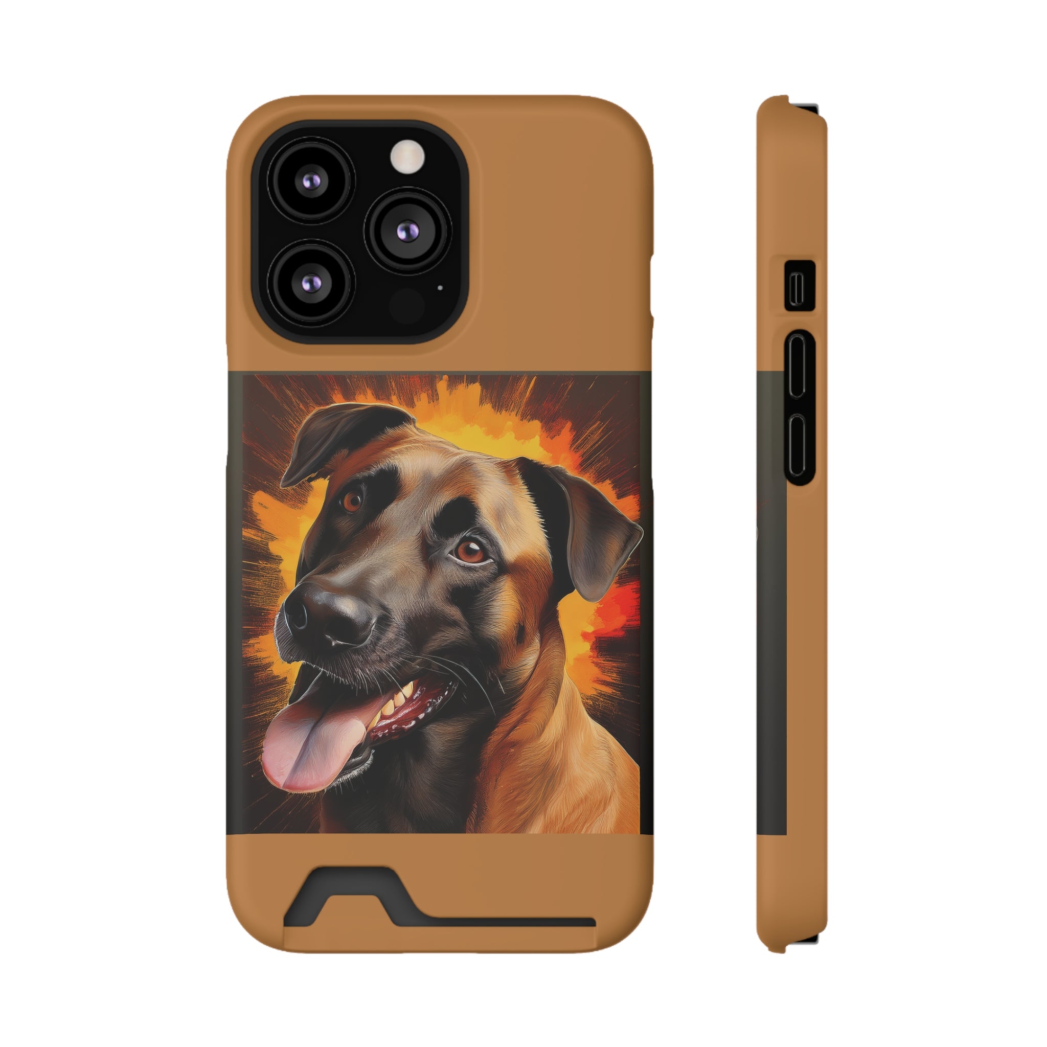 Belgian Malinois Shepherd Phone Case with Card Holder