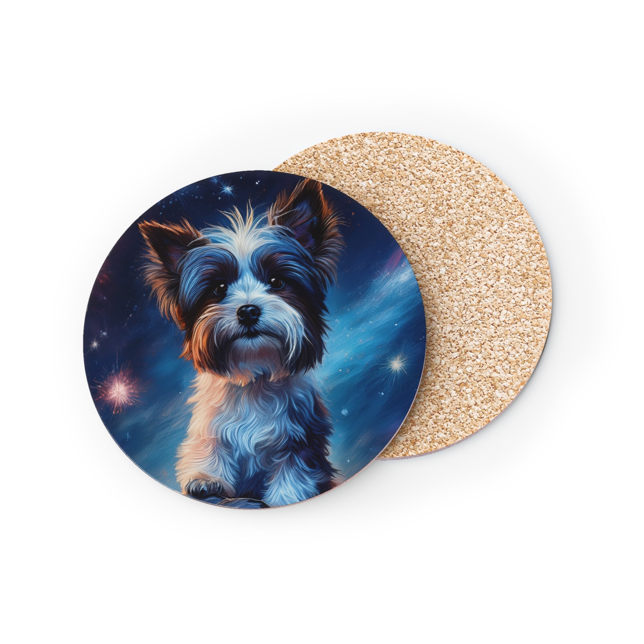 Biewer Terrier Stary Night Coasters
