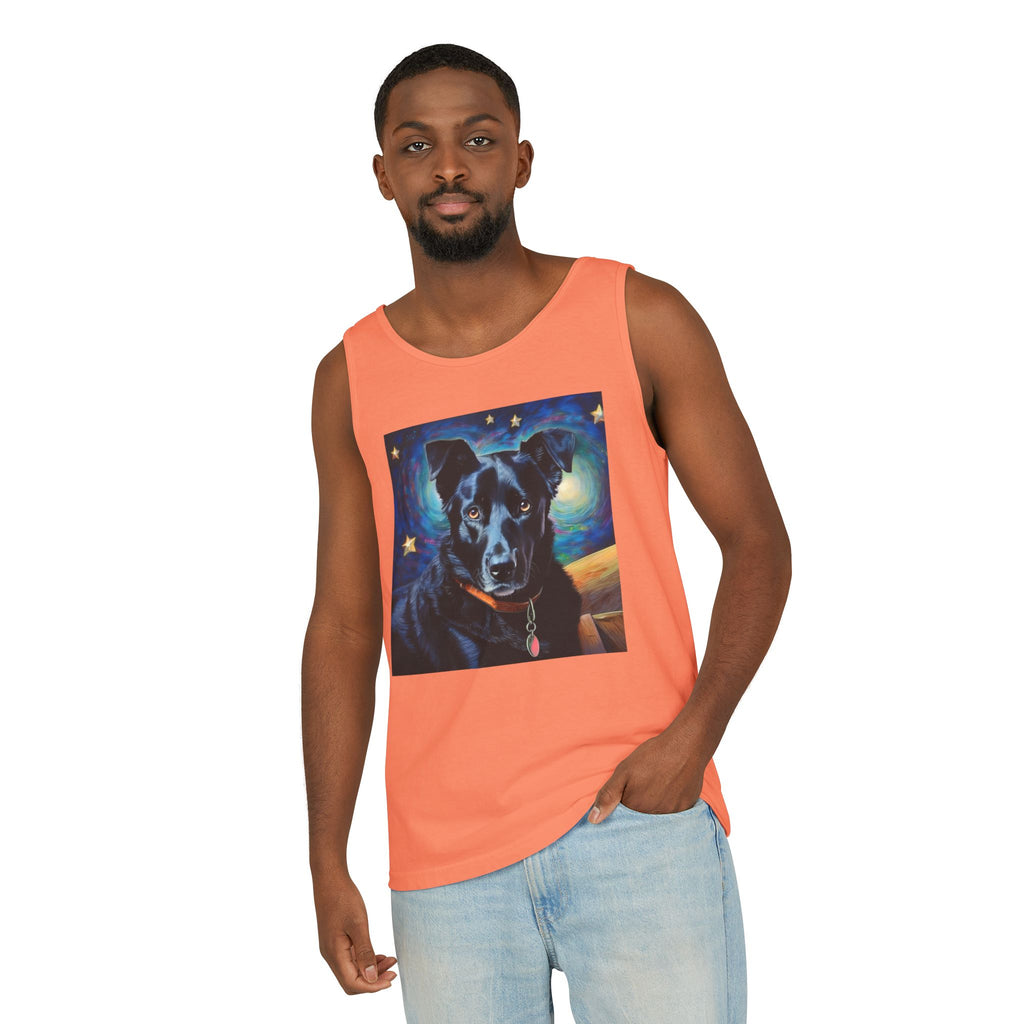 Black Shepherd Lab Stary Night Unisex Tank Top