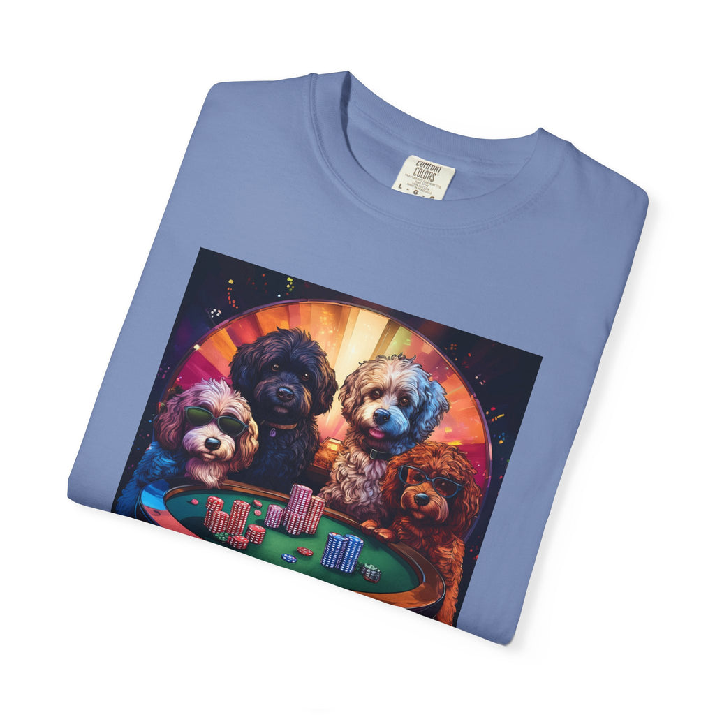 Doodle Poker Game Unisex Garment-Dyed T-shirt
