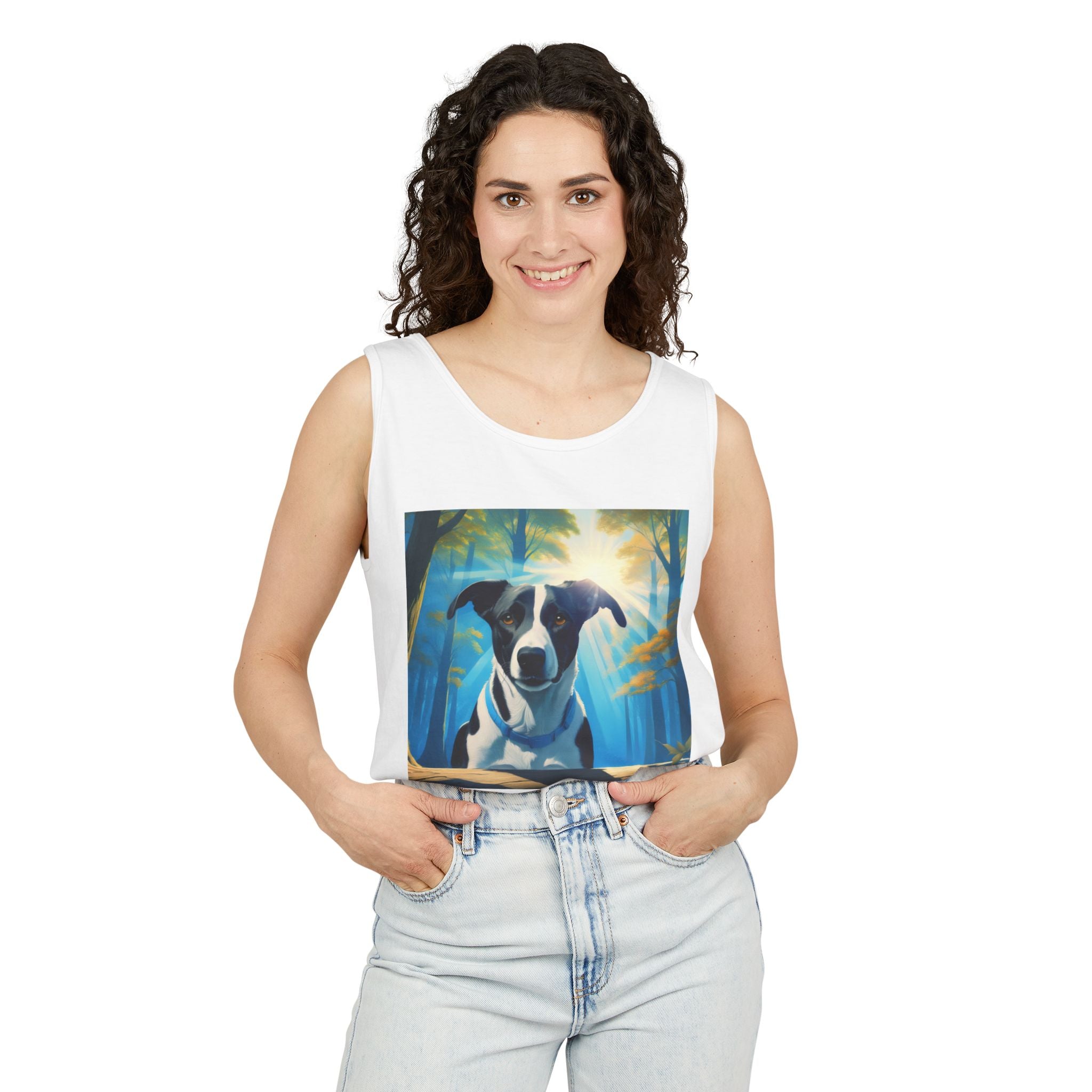 Coonhound Forest Unisex Tank Top